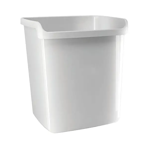 Cestino Gettacarte MyDesk 15 Lt Bianco – Pattumiera Ufficio e Casa in Materiale Durevole - Accessori ufficio