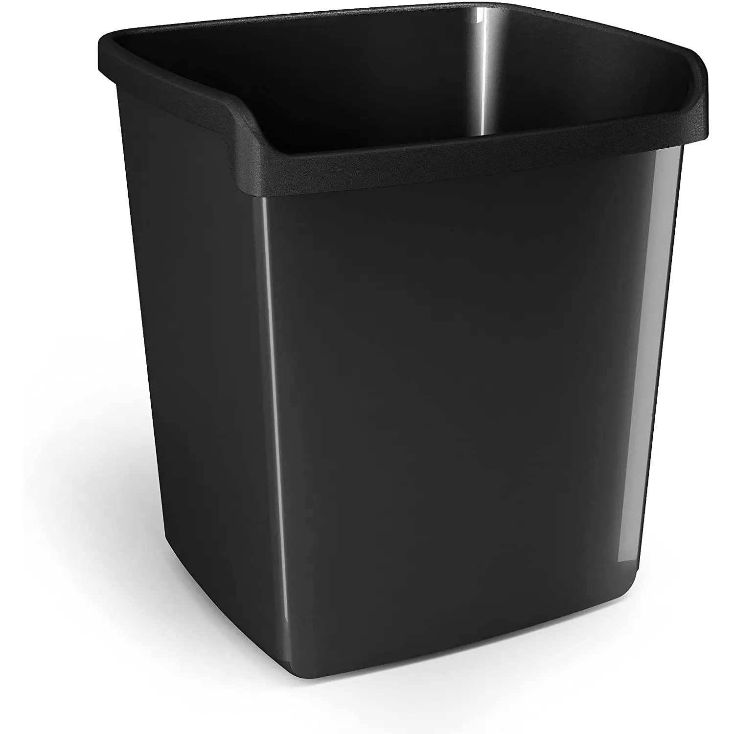 Cestino Gettacarte MyDesk 15 Lt Nero – Pattumiera Ufficio e Casa in Plastica Durevole - Accessori ufficio