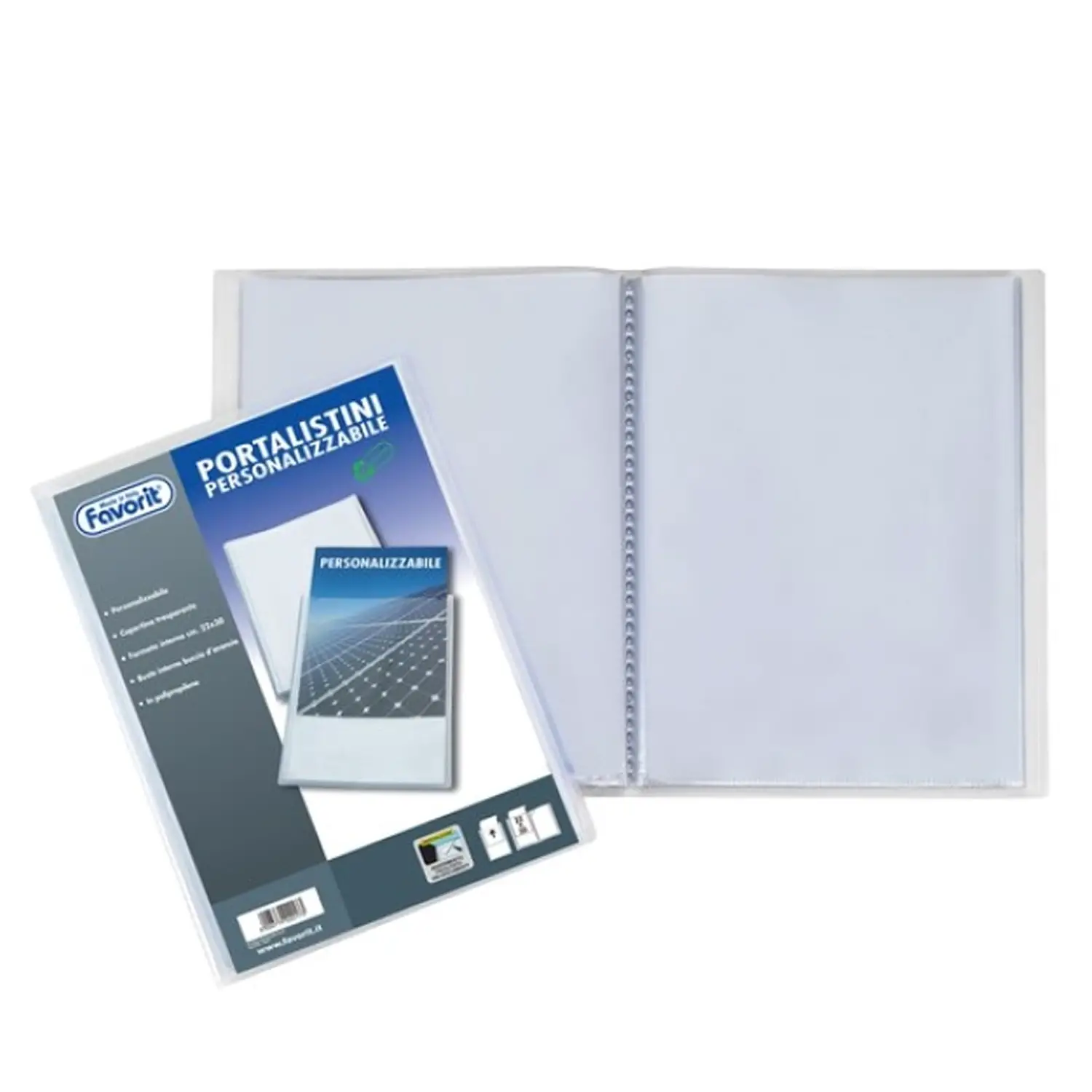 Portalistino Personalizzabile 22x30 cm. 20 Buste - Archiviazione