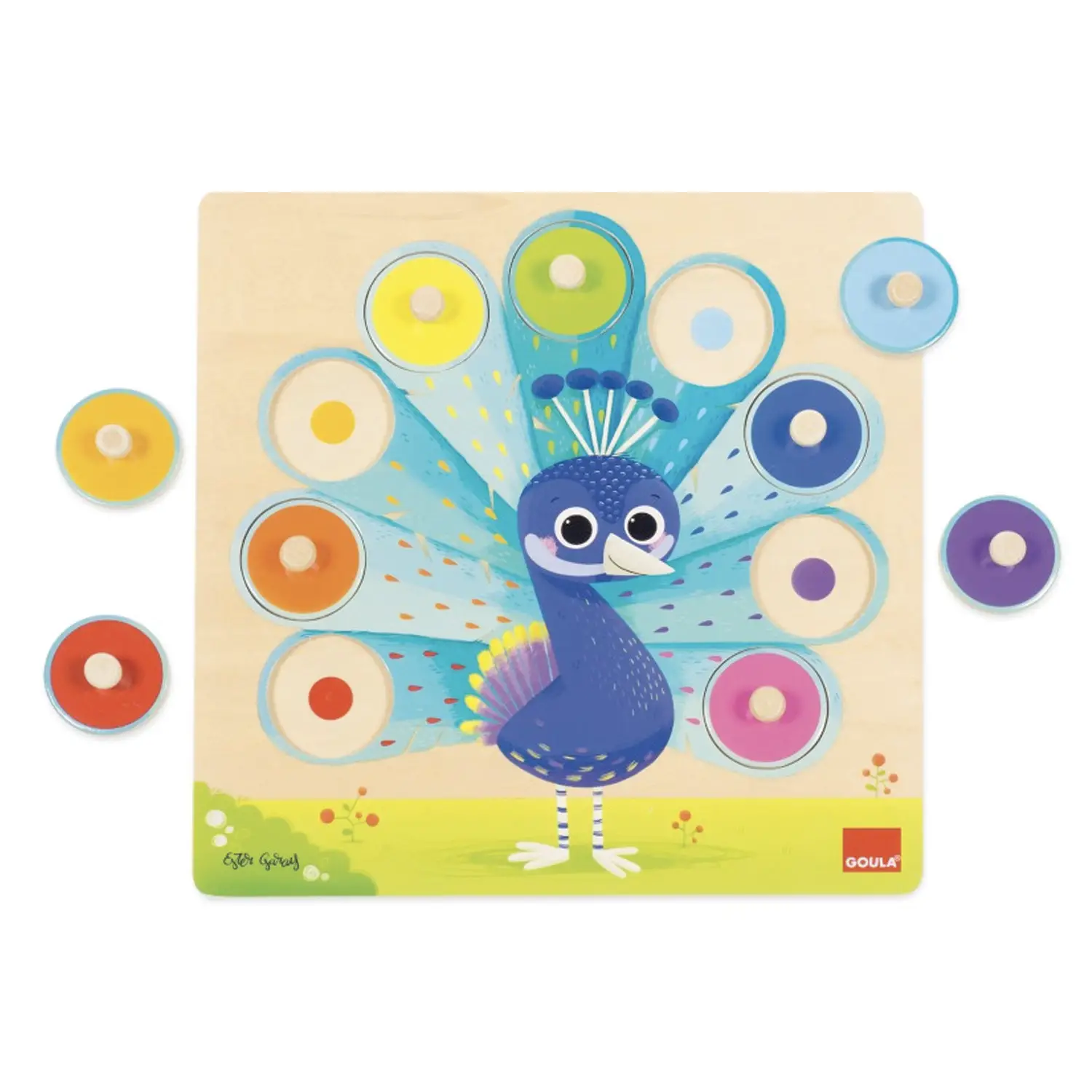 Puzzle Pavone Colorato - Incastri e puzzle in legno
