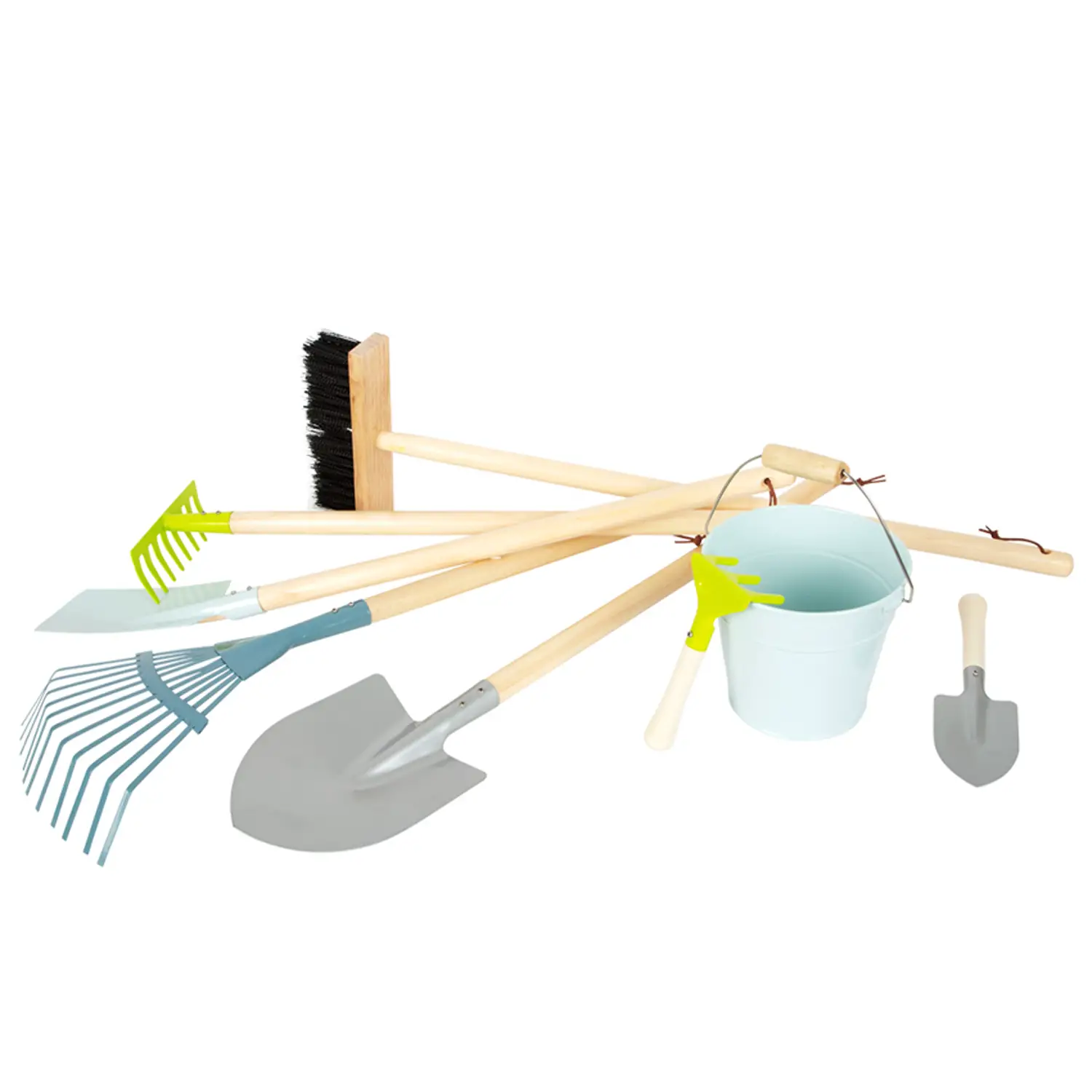 Attrezzi da Giardinaggio Set 7 Utensili con Secchio - Giardinaggio