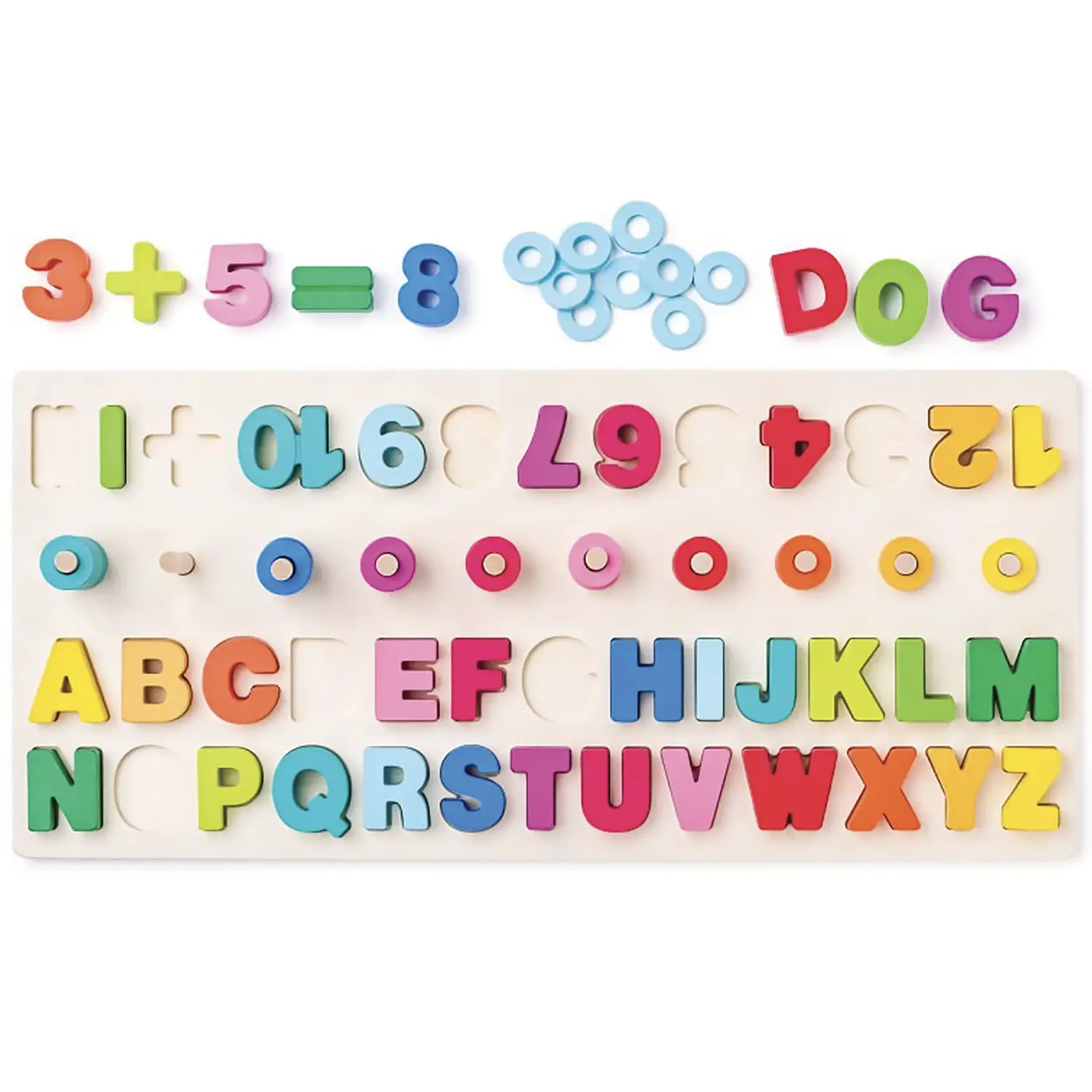 Incastri Puzzle Numeri e Lettere - Incastri e puzzle in legno