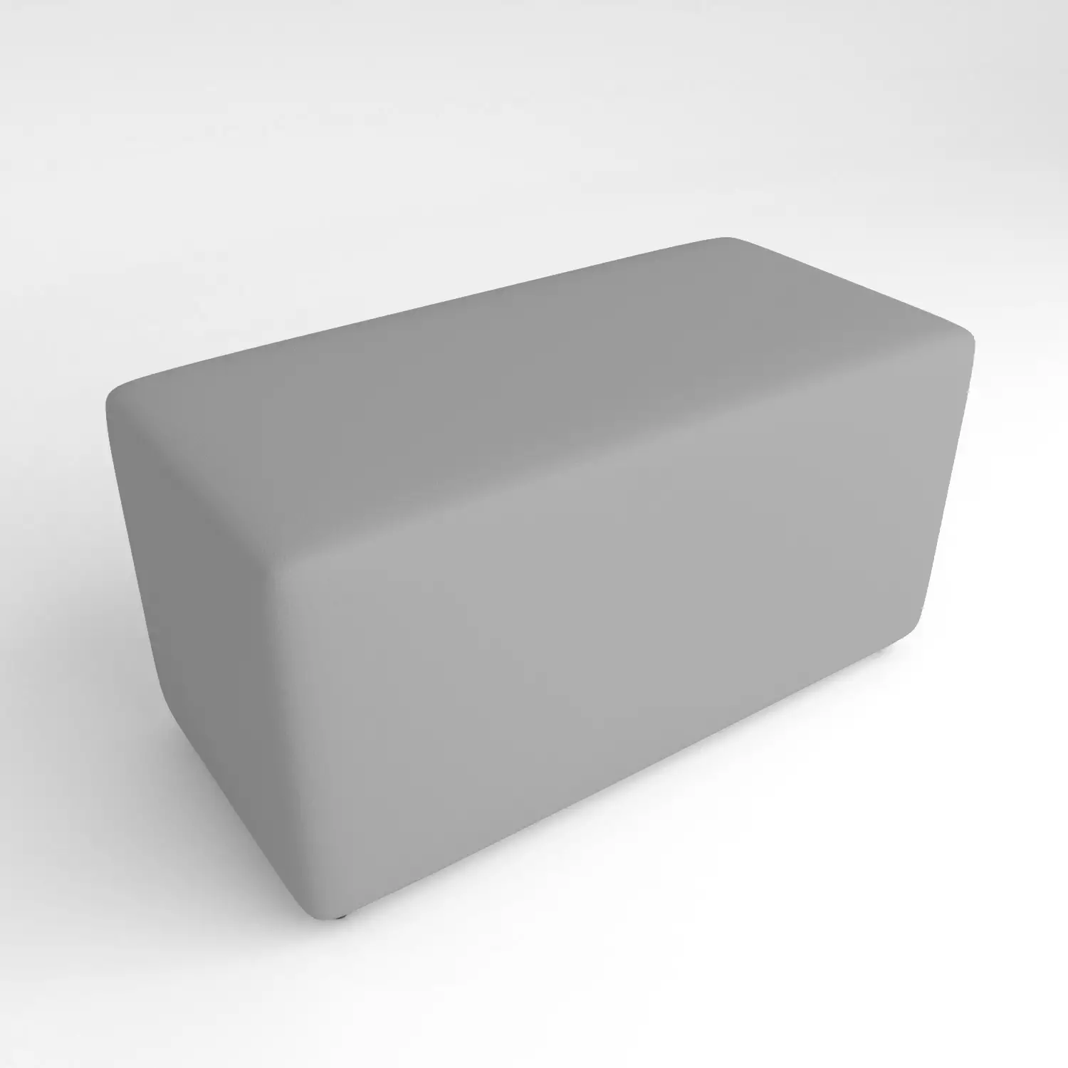 Pouf Ecopelle Ignifugo 2 Posti H 46 Grigio Per Un Ambiente Scolastico Innovativo - Salottini e arredi morbidi