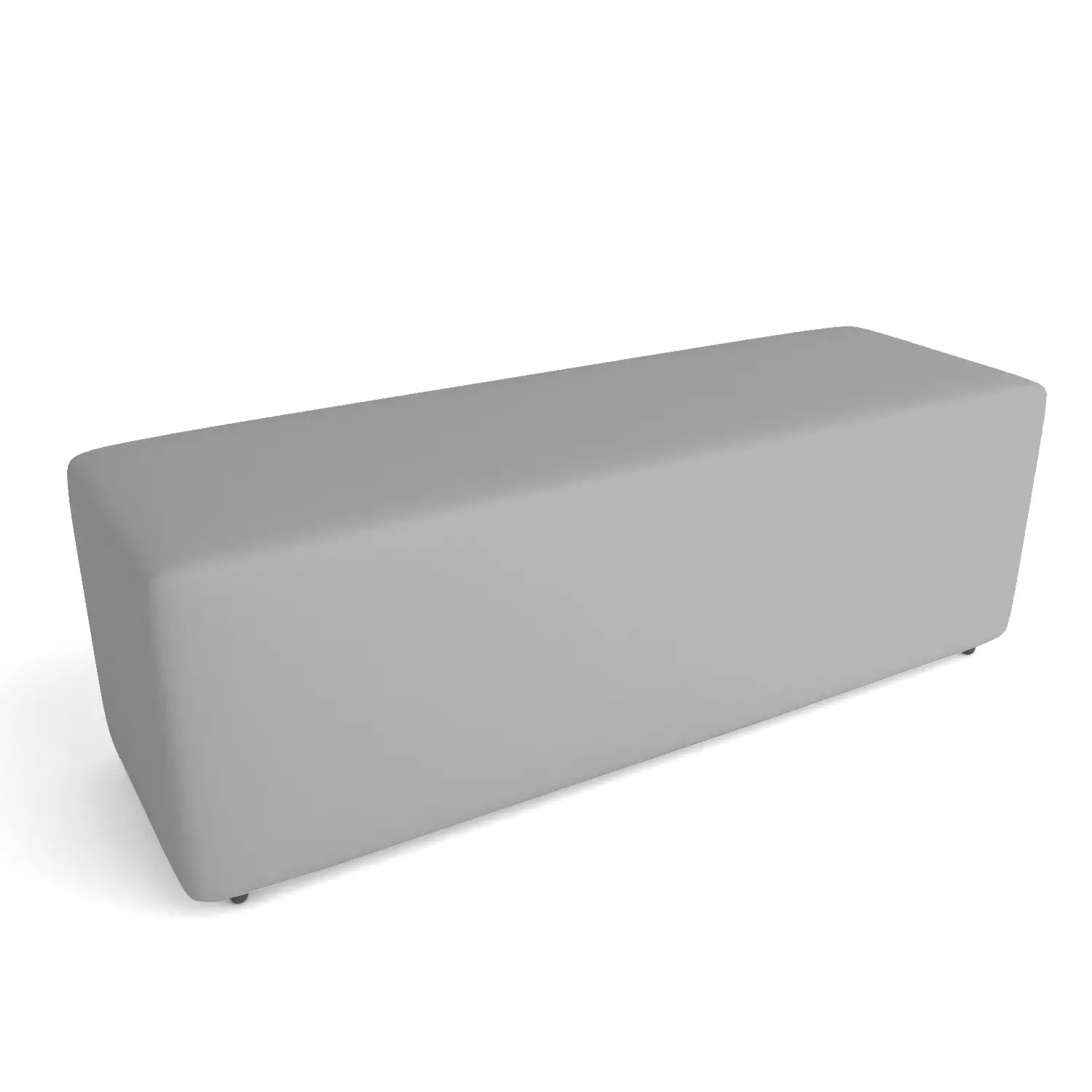 Pouf Ecopelle Ignifugo 3 Posti H 46 Grigio Per Un Ambiente Scolastico Innovativo - Salottini e arredi morbidi