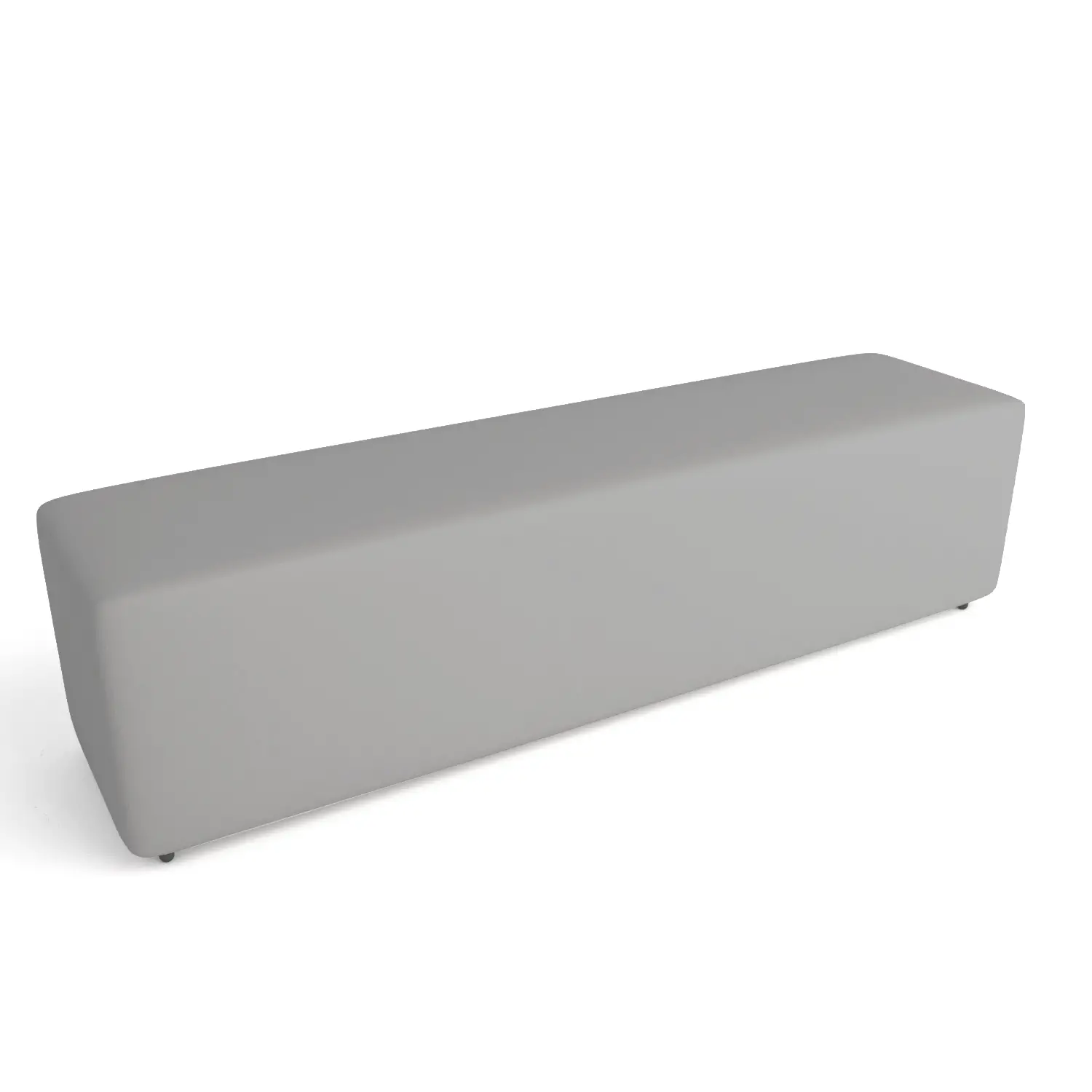Pouf Ecopelle Ignifugo 4 Posti H 40 Grigio Perfetto Per Ambienti Scolastici Innovativi - Salottini e arredi morbidi