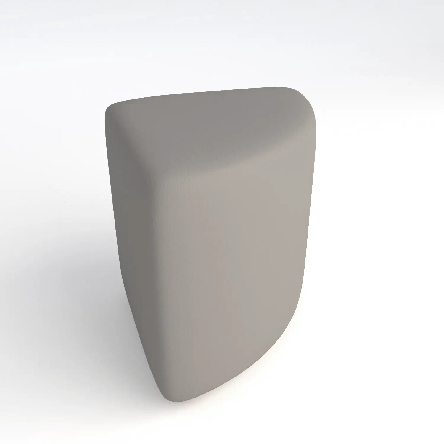Pouf Ecopelle Ignifugo Angolare H 40 Grigio Per Ambienti Scolastici Innovativi - Salottini e arredi morbidi