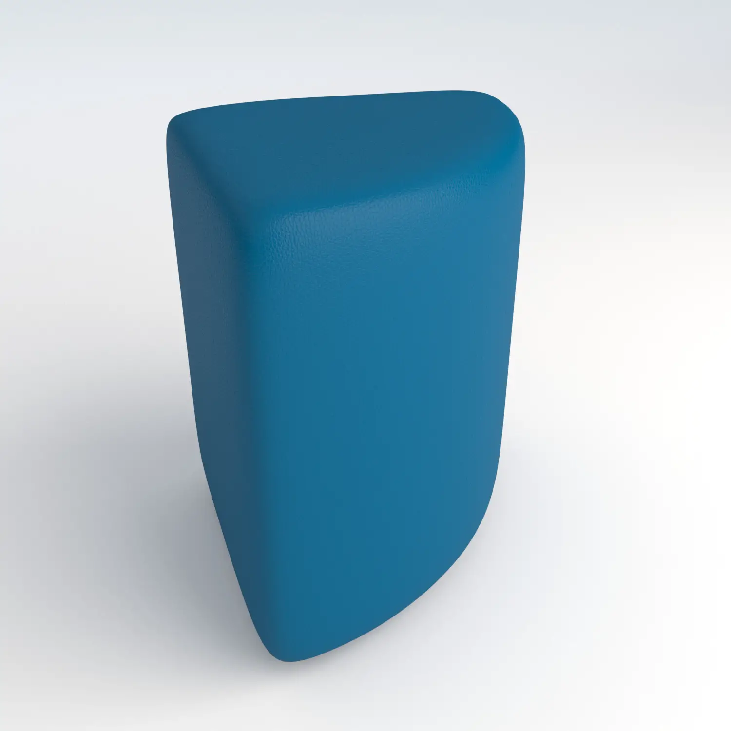 Pouf Ecopelle Ignifugo Angolare H 46 Azzurro Per Ambienti Scolastici Innovativi - Salottini e arredi morbidi