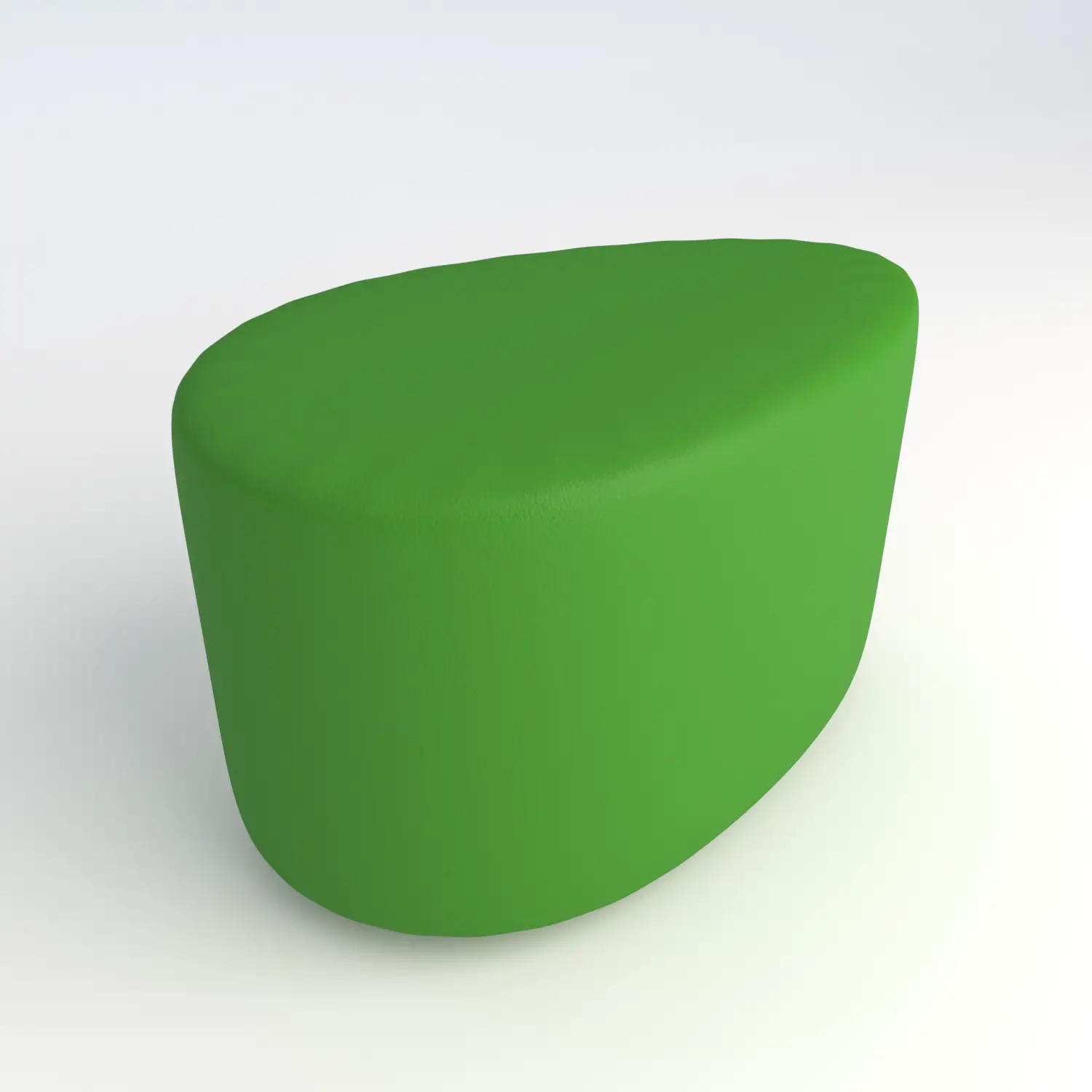 Pouf Ecopelle Ignifugo Goccia H 40 Verde Per Ambienti Scolastici Innovativi - Salottini e arredi morbidi