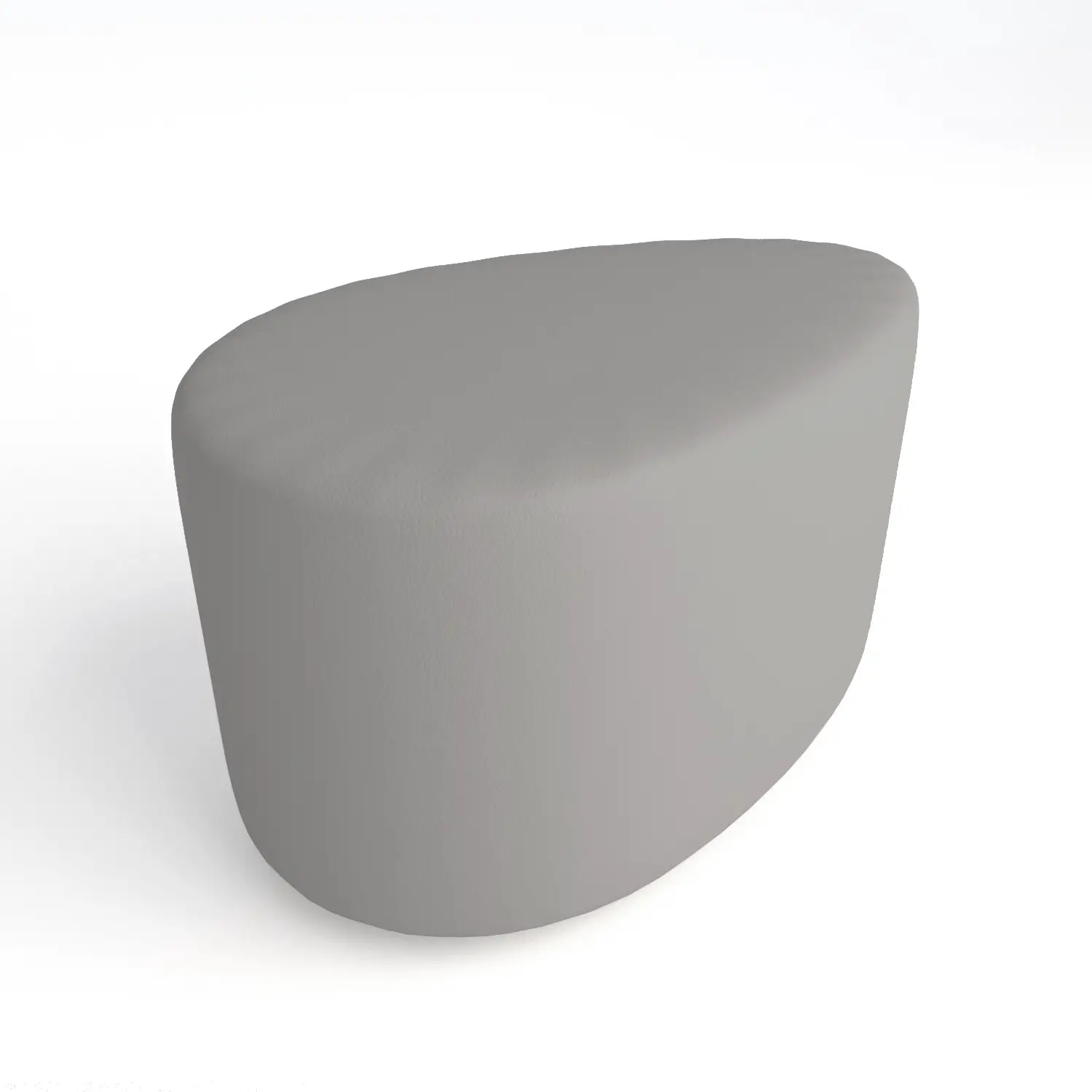 Pouf Ecopelle Ignifugo Goccia H 40 Grigio Per Ambienti Scolastici Innovativi - Salottini e arredi morbidi