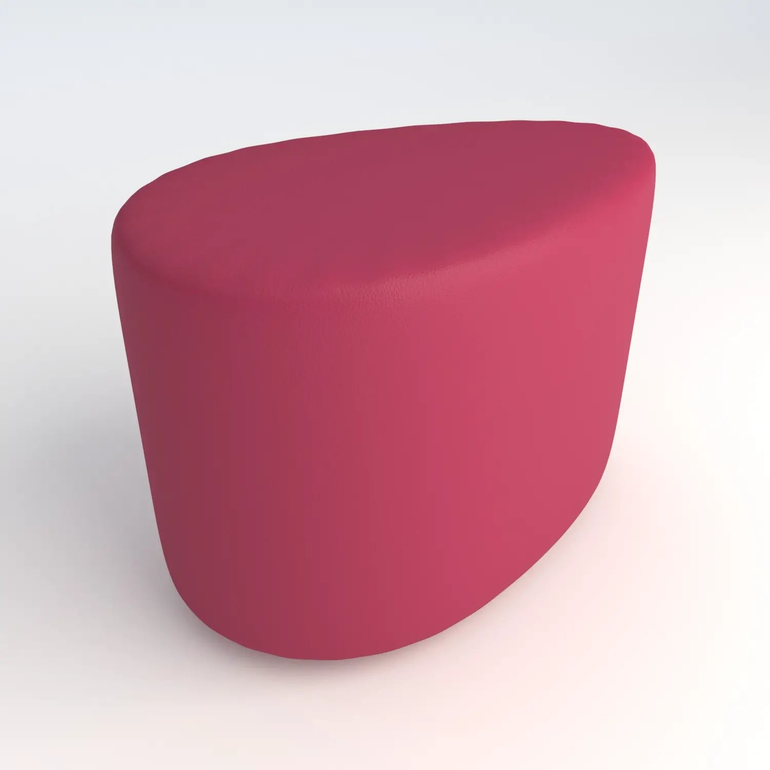 Pouf Ecopelle Ignifugo Goccia H 46 Fucsia Per Ambienti Scolastici Innovativi - Salottini e arredi morbidi