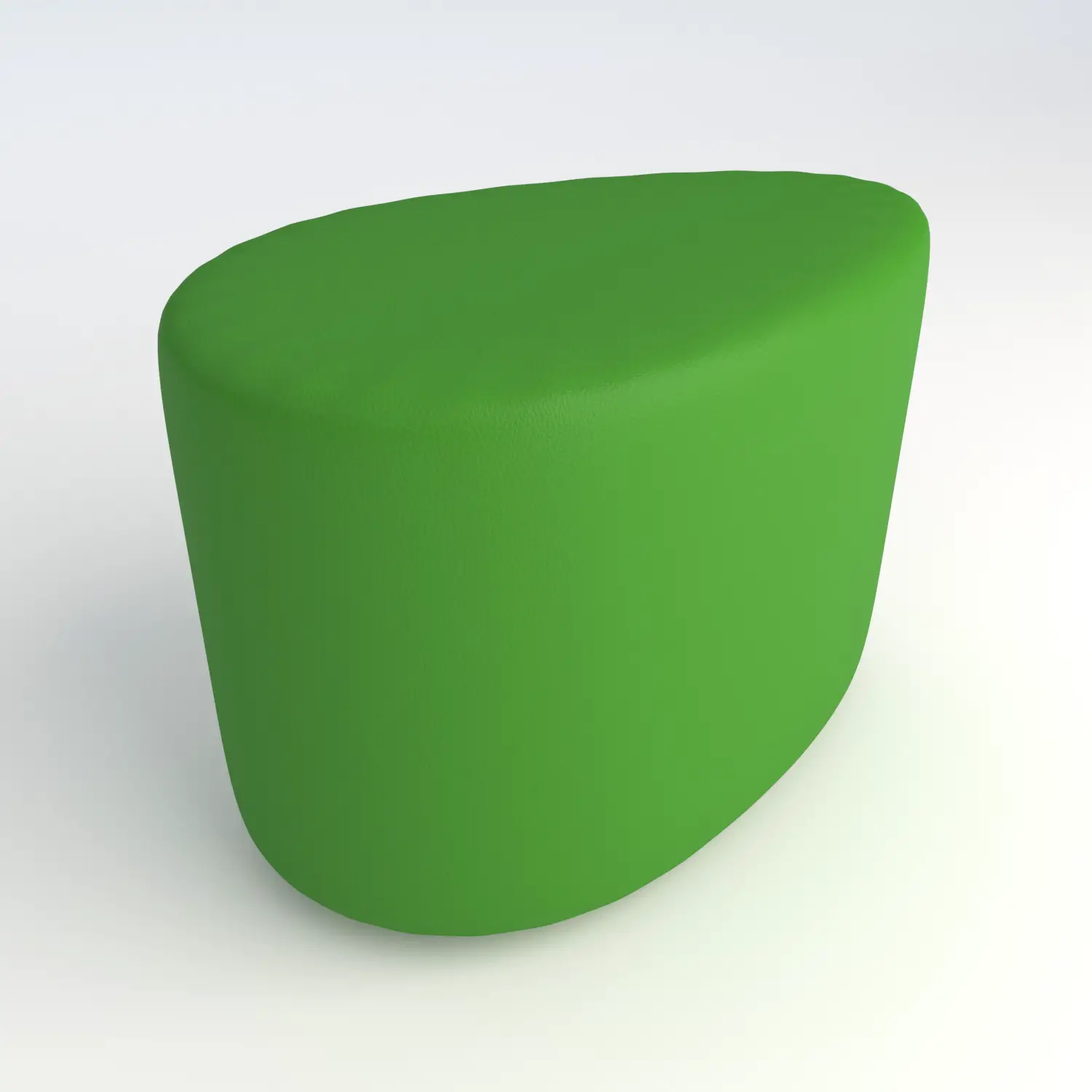 Pouf Ecopelle Ignifugo Goccia H 46 Verde Per Ambienti Scolastici Innovativi - Salottini e arredi morbidi