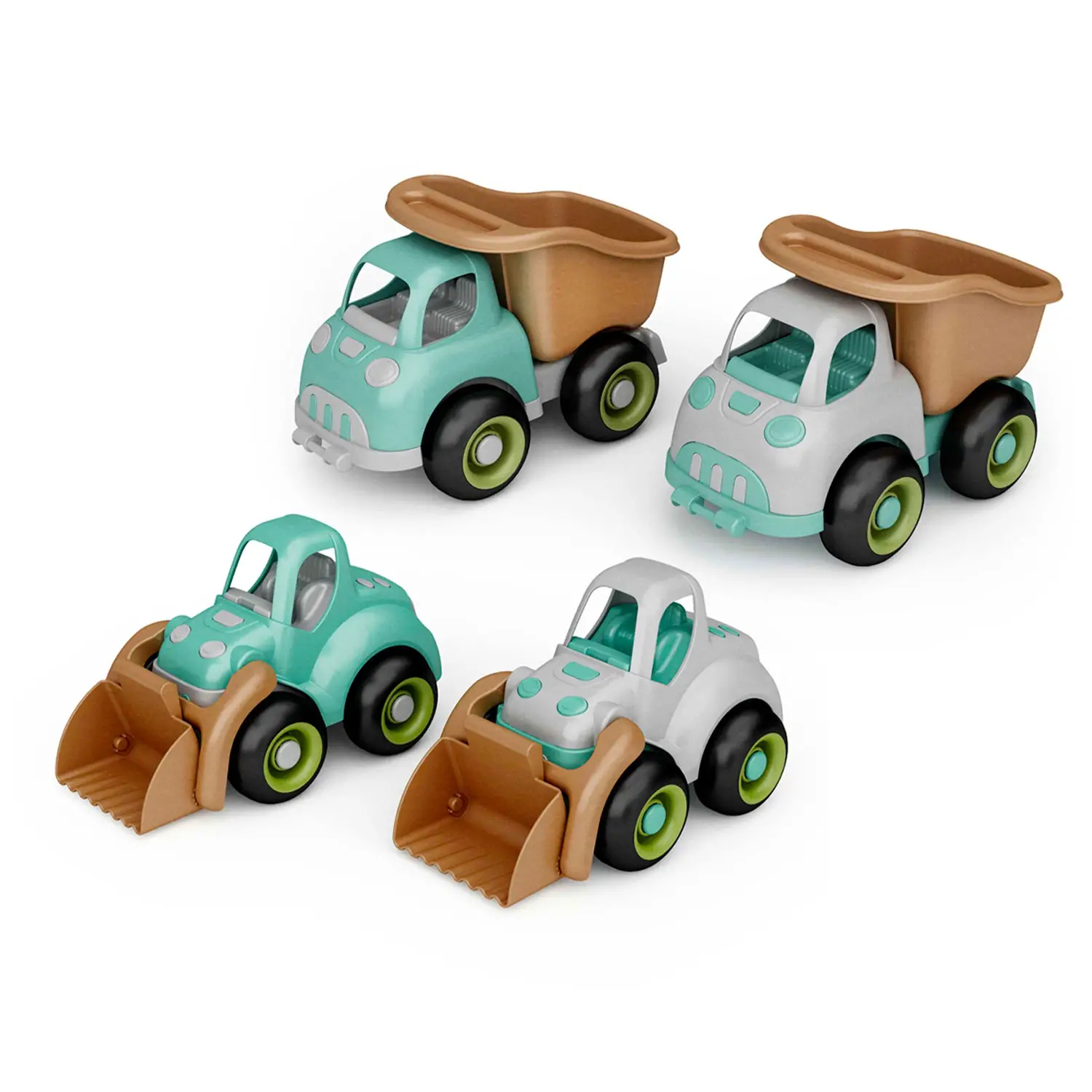 Mezzo di Lavoro in Ecoplastica, Camion o Ruspa Assortiti - Veicoli, garage e piste