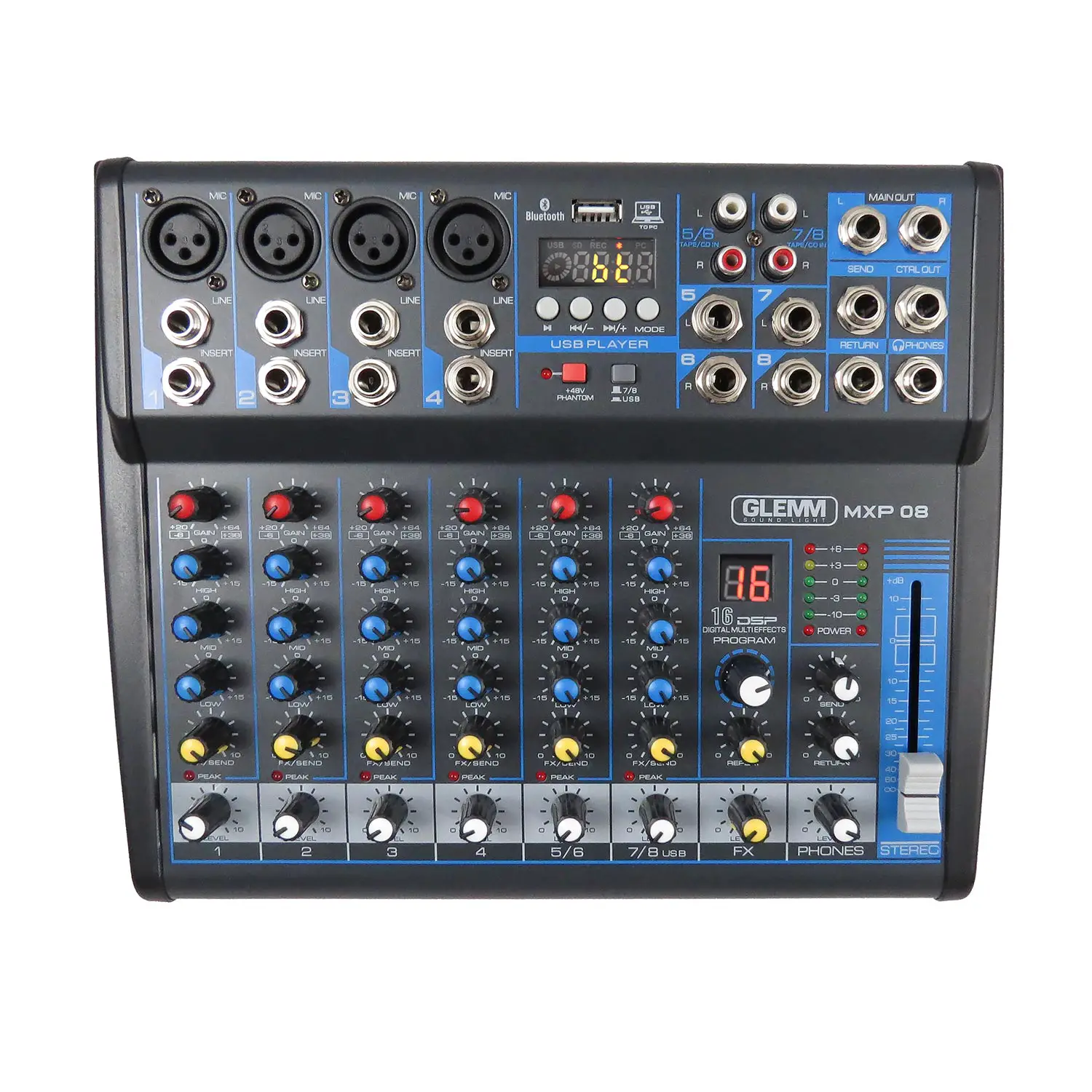 Mixer Microfonico a 8 Canali - Sistemi audio
