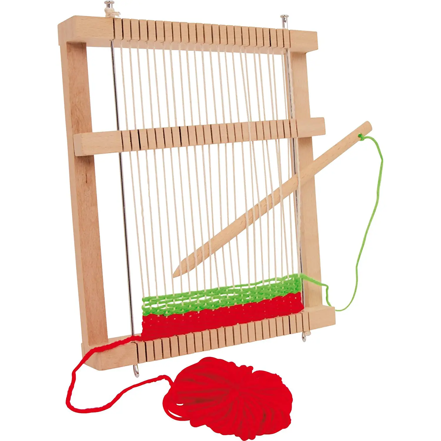 Primo Telaio in Legno per Tessitura – 19x22 cm - Tessuti e stoffe