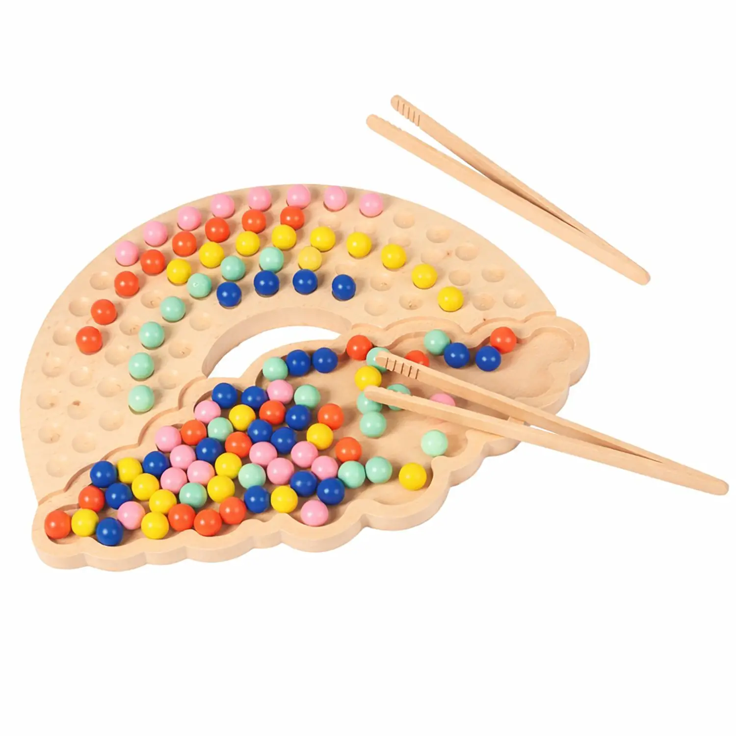 Tavola Arcobaleno con Biglie – Gioco Educativo per Motricità e Creatività - Classificazione e matematica