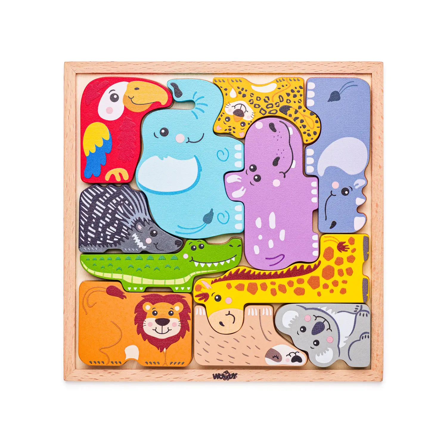 Puzzle A Blocchi Degli Animali Selvaggi - Incastri e puzzle in legno