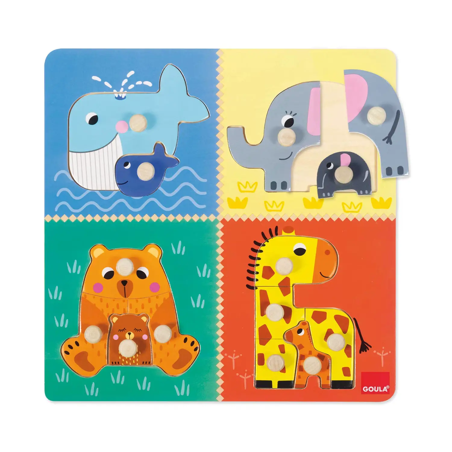 Incastri Puzzle - Mamme e Cuccioli - Incastri e puzzle in legno