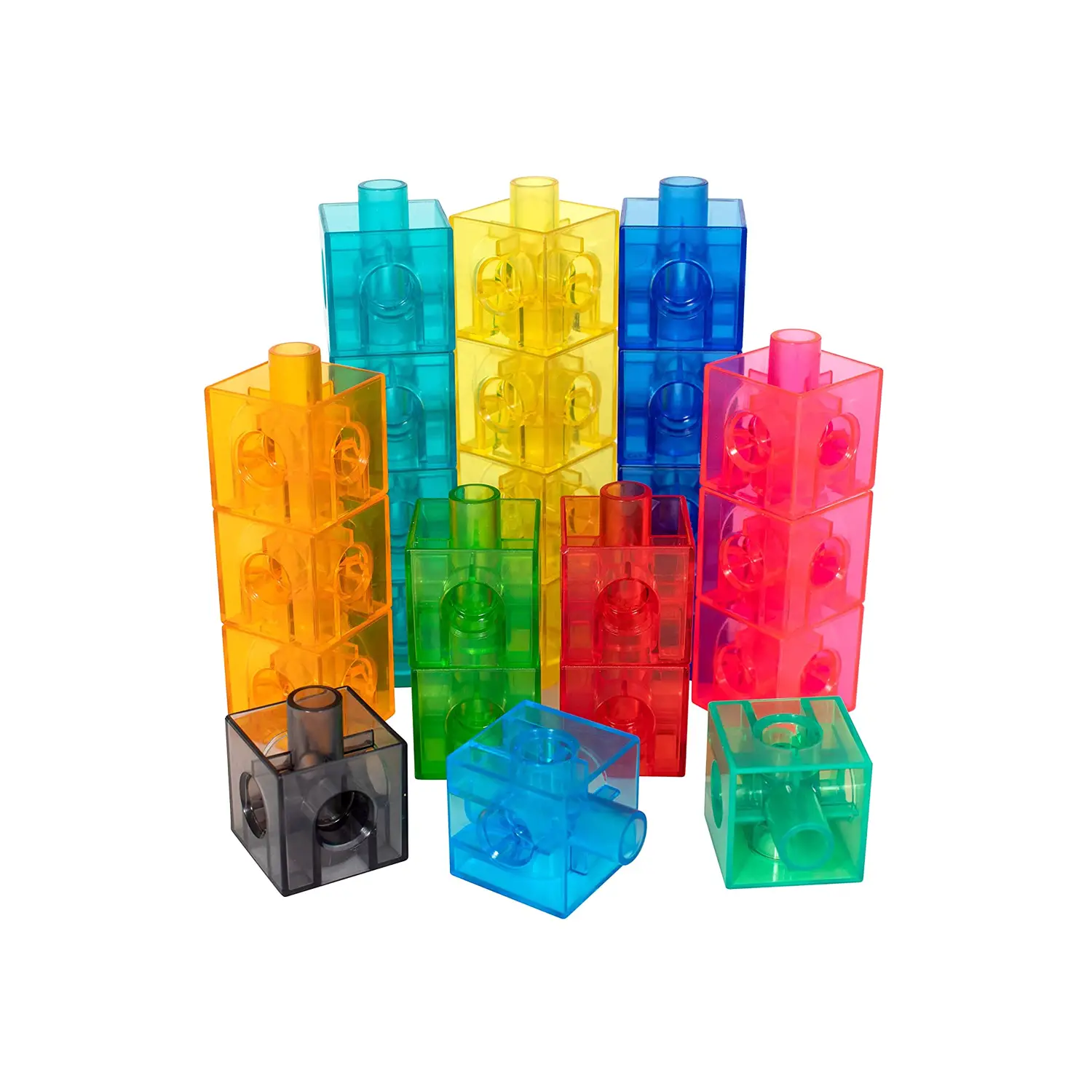 MULTICUBO TRASLUCENTI 100 PZ. IN 10 COLORI - Costruzioni in plastica