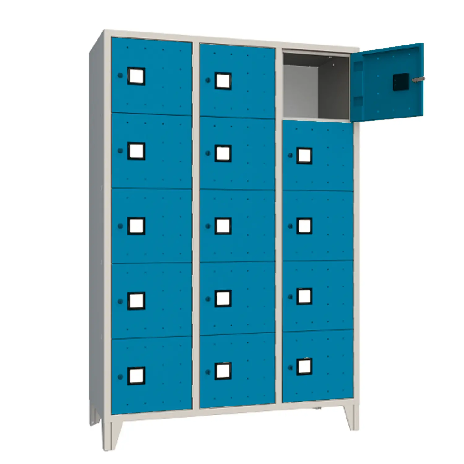 Armadio Casellario Quadro 15 Posti - Ante Azzurre- Conforme CAM - Arredo archivio