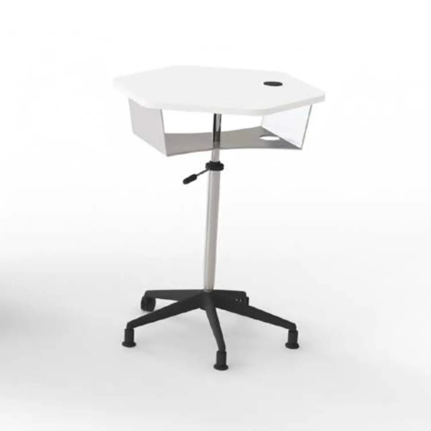 Tavolo Esagonale Centrale Regolabile - Altezza 71-86,5 cm - Conforme CAM - Tavoli e piani di lavoro