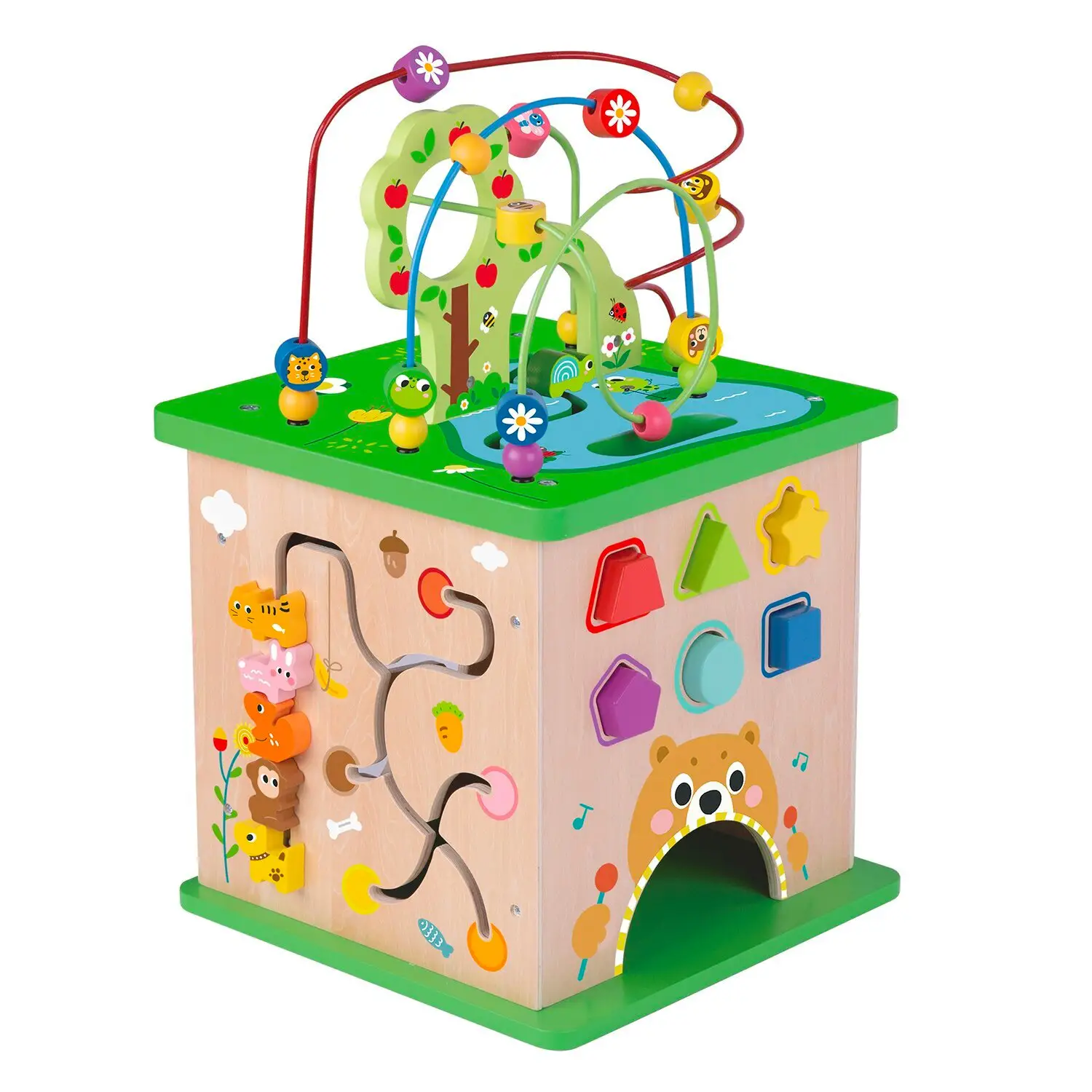 Cubo con Giochi di Motricità Fine e Spiralone - Motricità fine