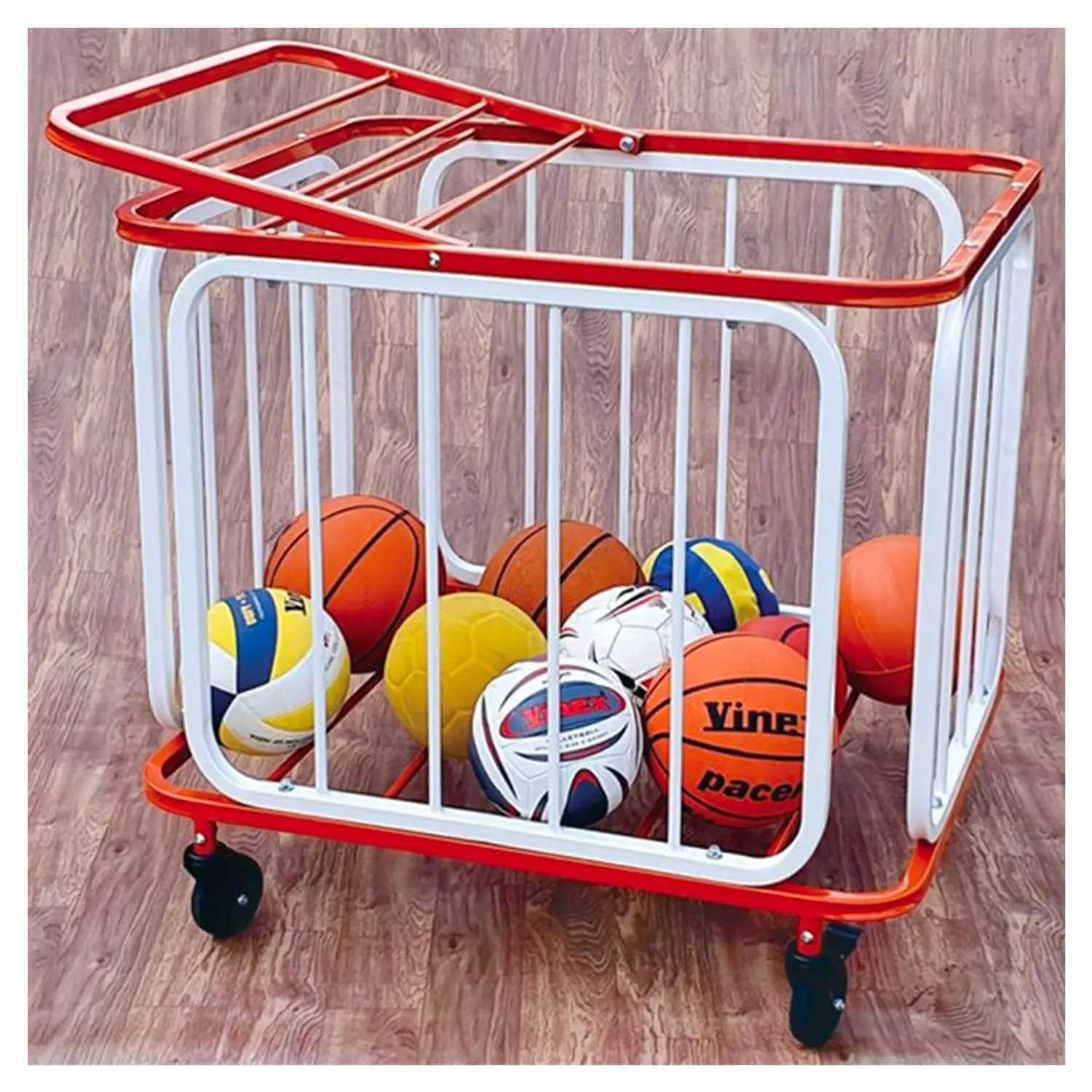 Carrello Porta Palloni Medio con Coperchio Apribile - Attrezzature sportive