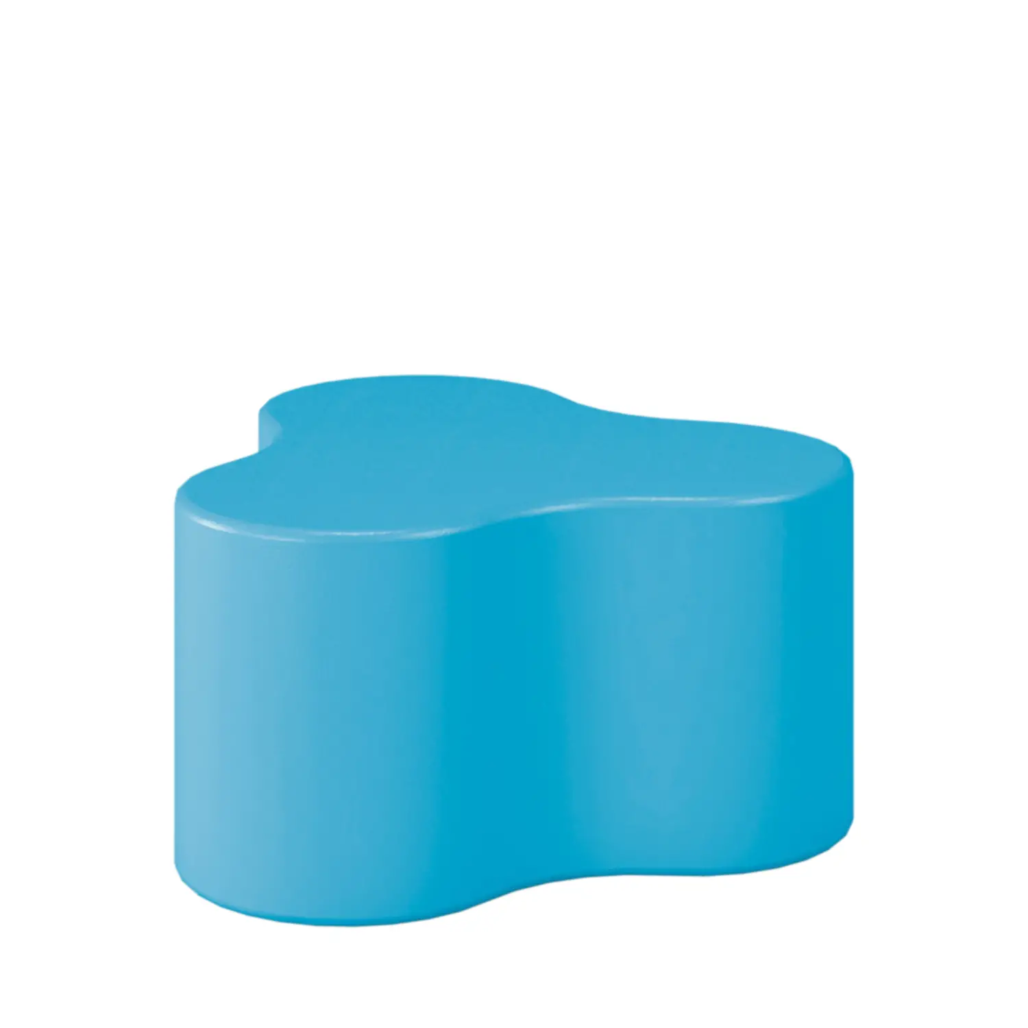Pouff Trifoglio Altezza 32 Cm. Azzurro Mare, Per Ambienti Scolastici Innovativi - Salottini e arredi morbidi