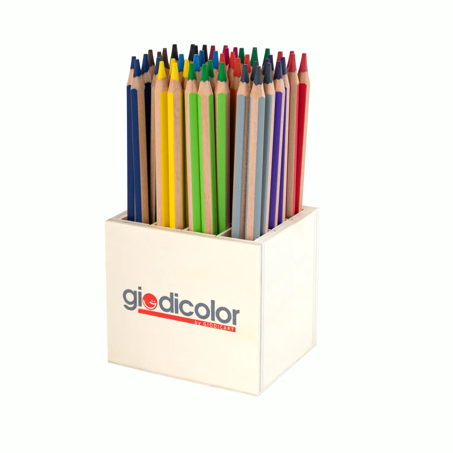 Matitoni Colorati Esagonali Giodicolor: 48 Pastelloni Maxi in 12 Colori Vivaci - Pastelli