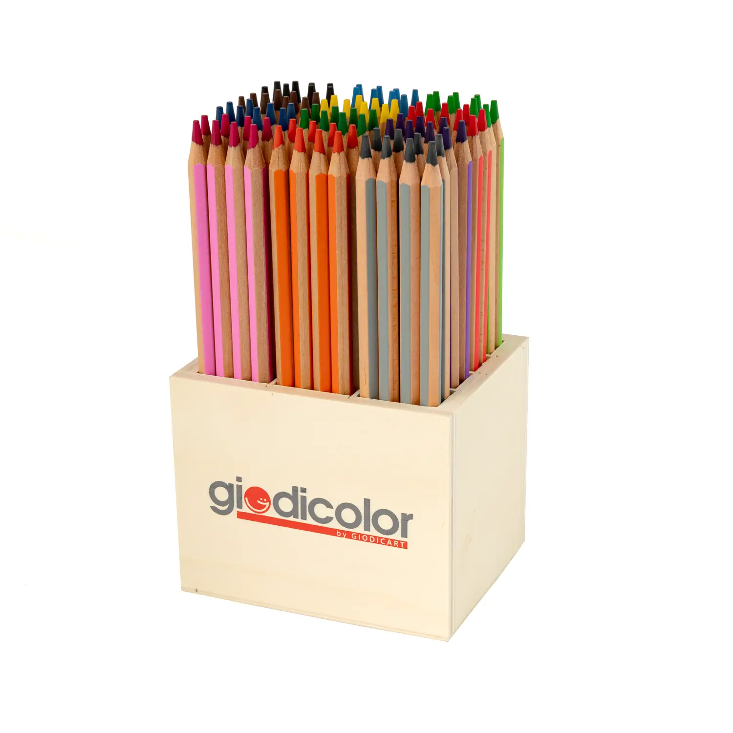 Matite Colorate Esagonali Giodicolor: 96 Pastelli in 12 Colori Vivaci - Pastelli