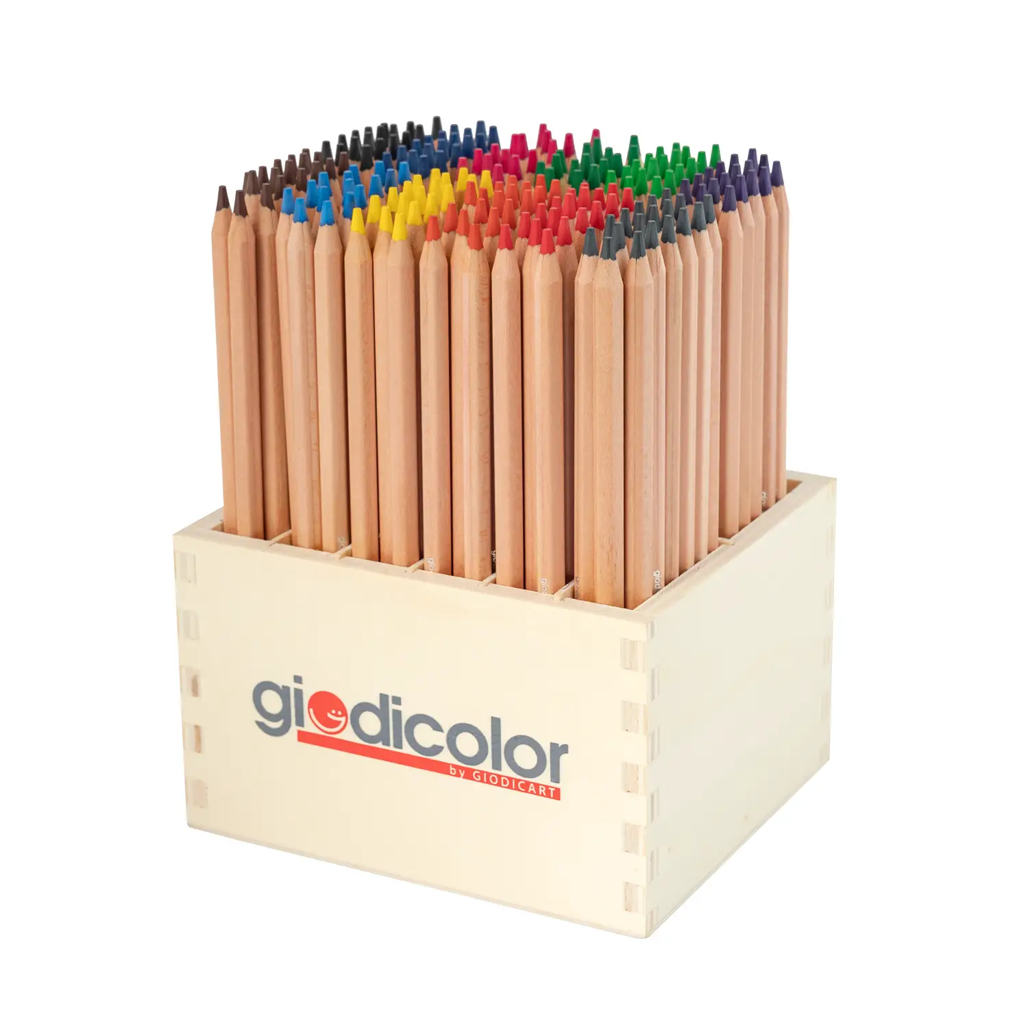 Matite Naturali Colorate Esagonali Giodicolor: 216 Pastelli in 12 Colori Vivaci - Pastelli