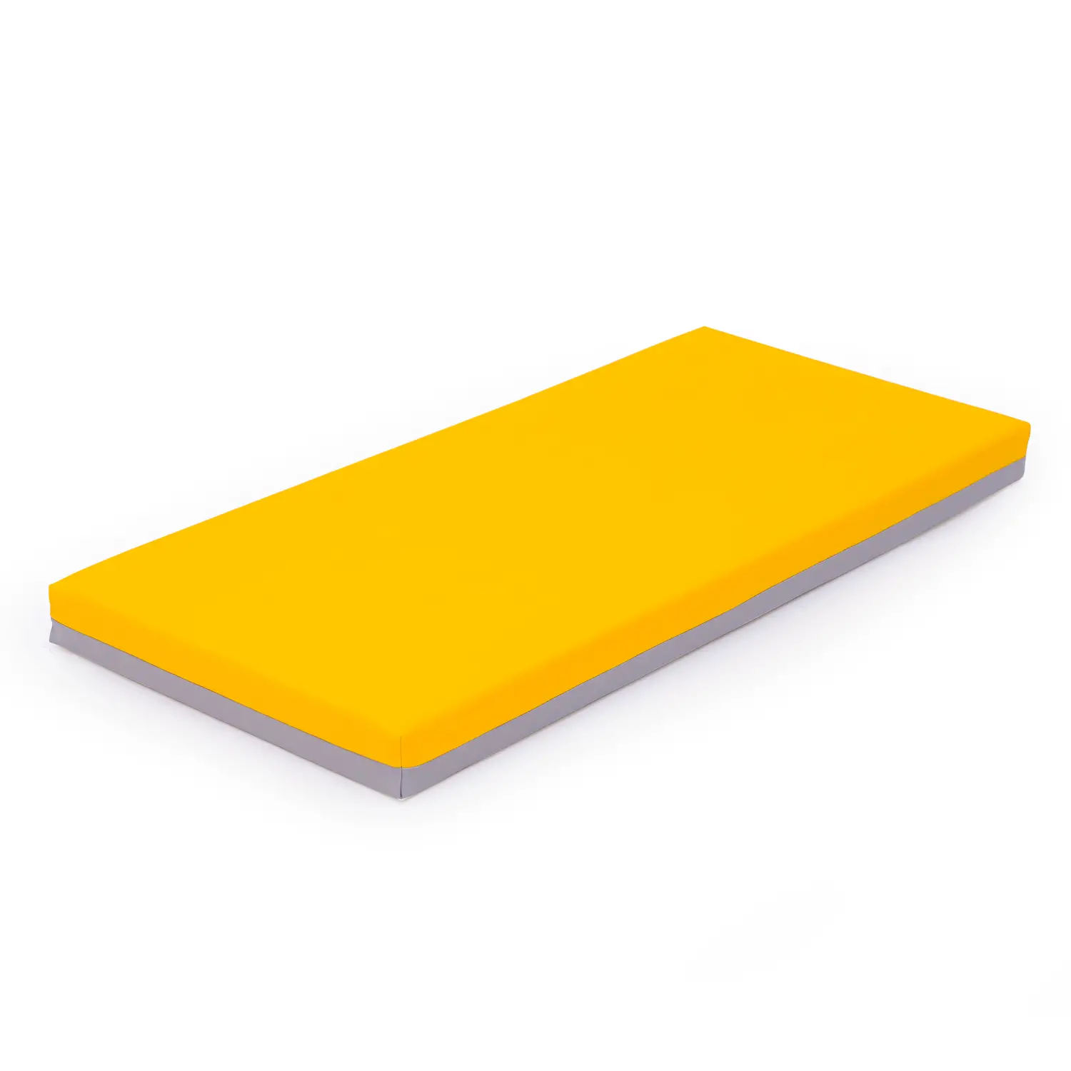 Materassino Bicolore per il Gioco e il Relax cm. 55x120 - Spessore 8 cm. - Giallo-Grigio - Percorsi motori