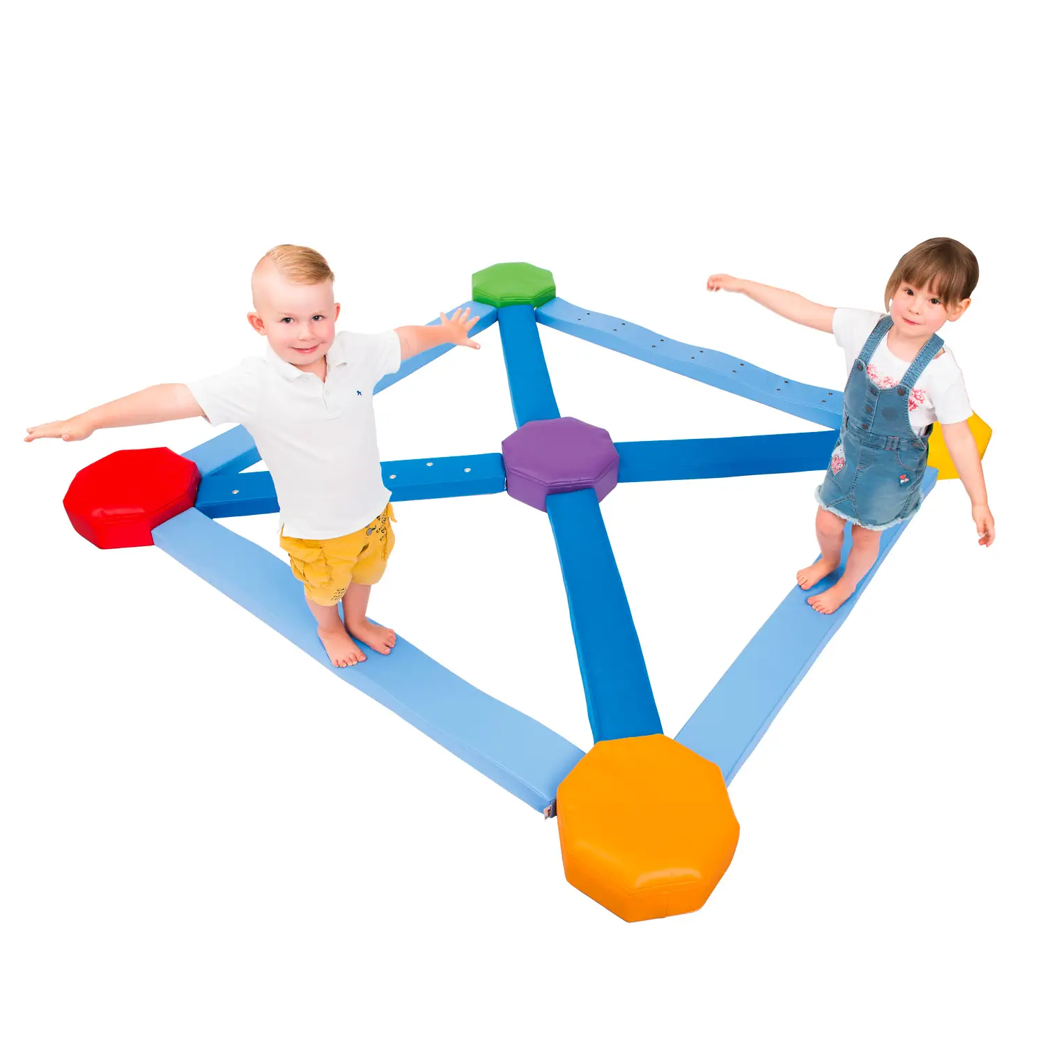 Percorso di Equilibrio Senso-Motorio per Bambini, 13 Elementi Morbidi - Percorsi motori