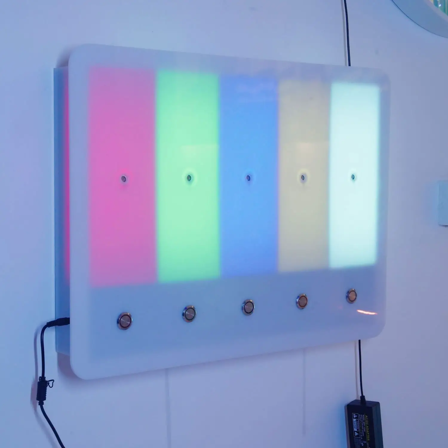 Pannello Aromatico Multisensoriale con Sezioni Illuminate - 60x40x10 cm - Banchi antropometrici