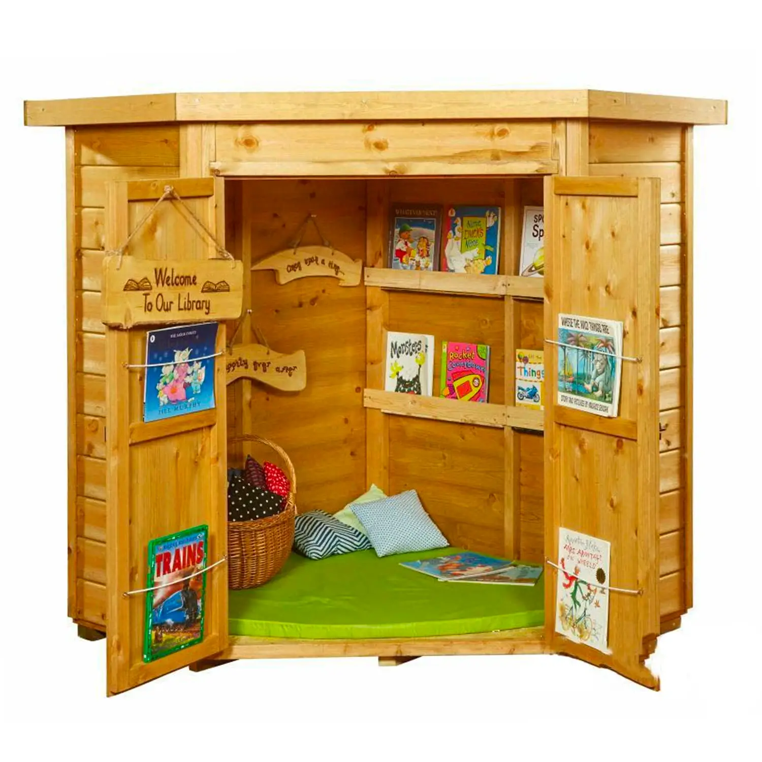 Rifugio dei Piccoli Lettori, Tana Biblioteca in Legno da Esterno - Palestrine