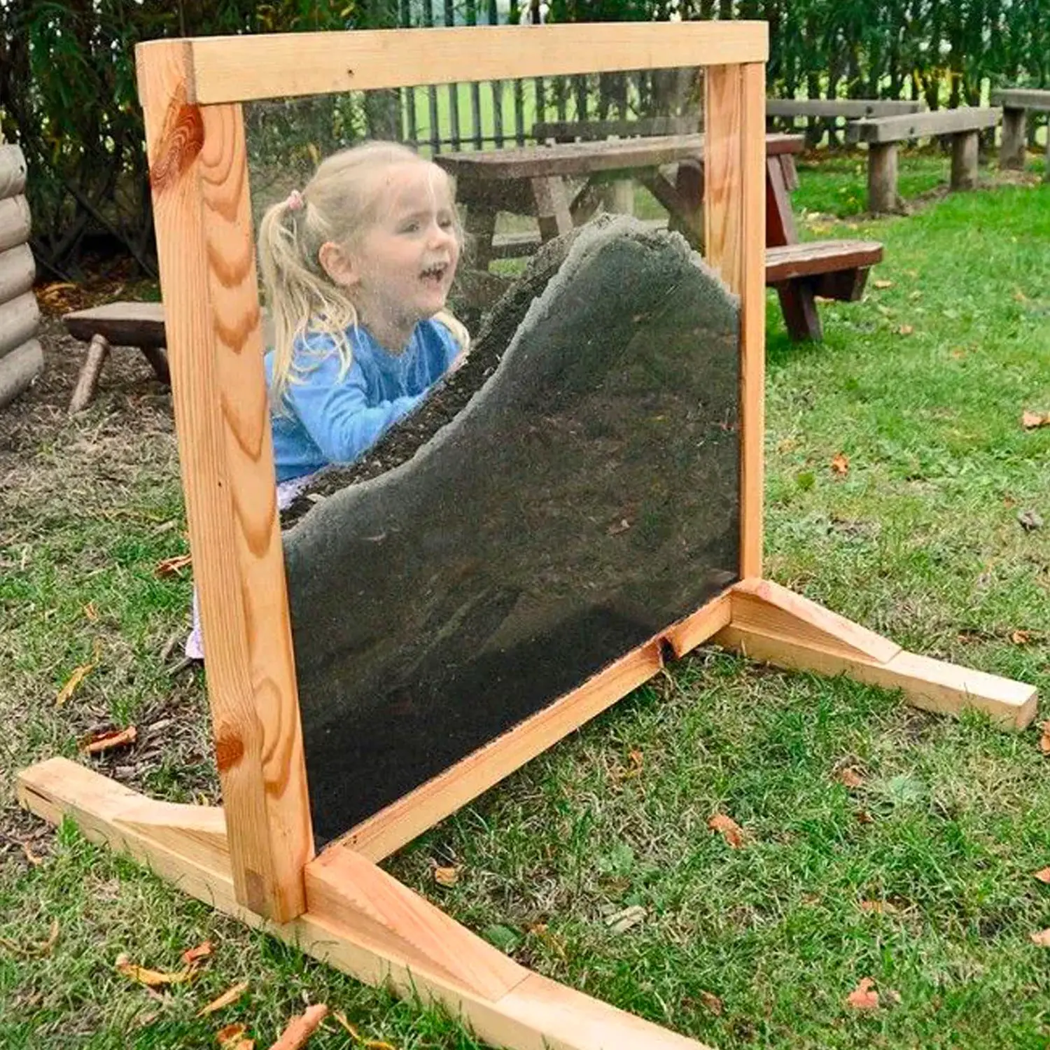 Terrario in Legno da Esterno per Osservare Vermi e Radici - Laboratori