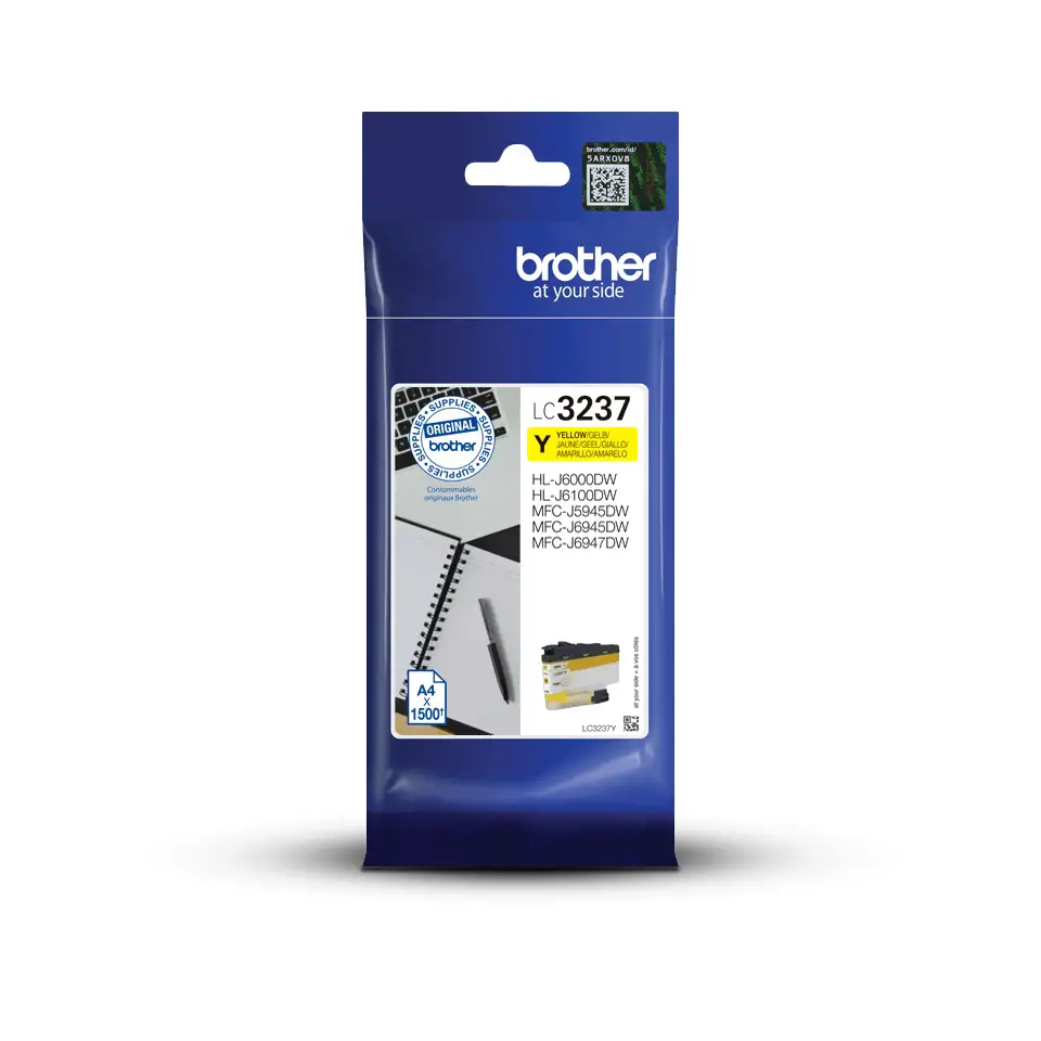 CARTUCCIA BROTHER GIALLO PER MFCJ5945DW / MFCJ6945DW / HLJ6000DW 1.500 pag - Consumabili