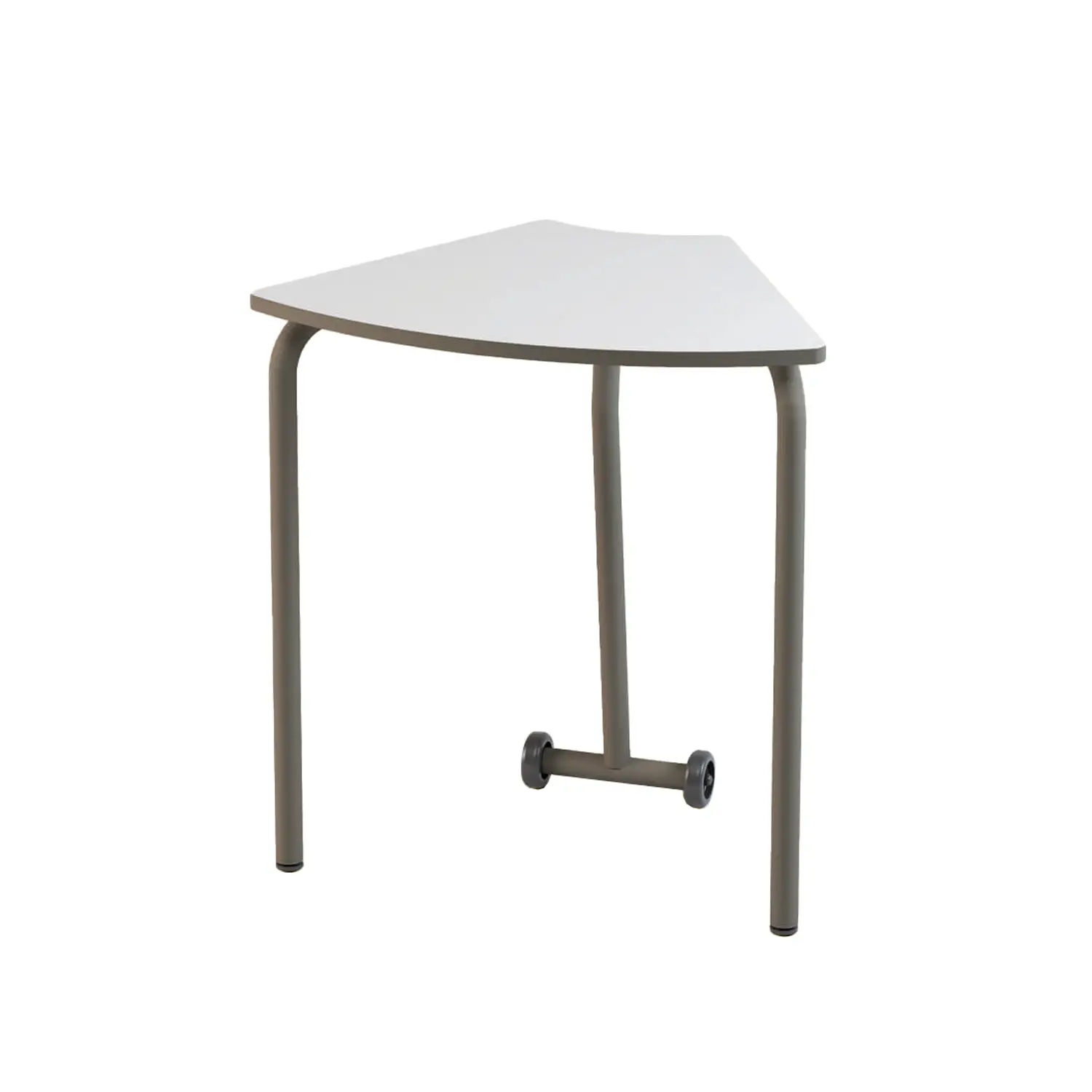 Tavolo Ribaltabile Modulare Mira con Rotelle – Altezza 76 cm, Top Bianco – Conforme CAM - Arredo serie Aula 3.0