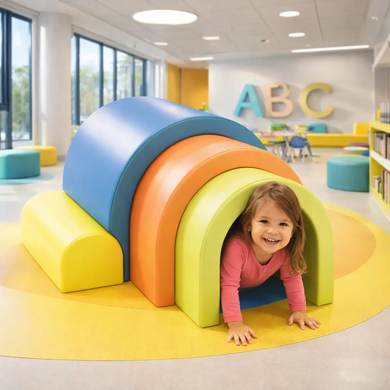 Percorsi Morbidi per la Scuola dell'Infanzia: Tunnel Arcobaleno - Percorsi motori