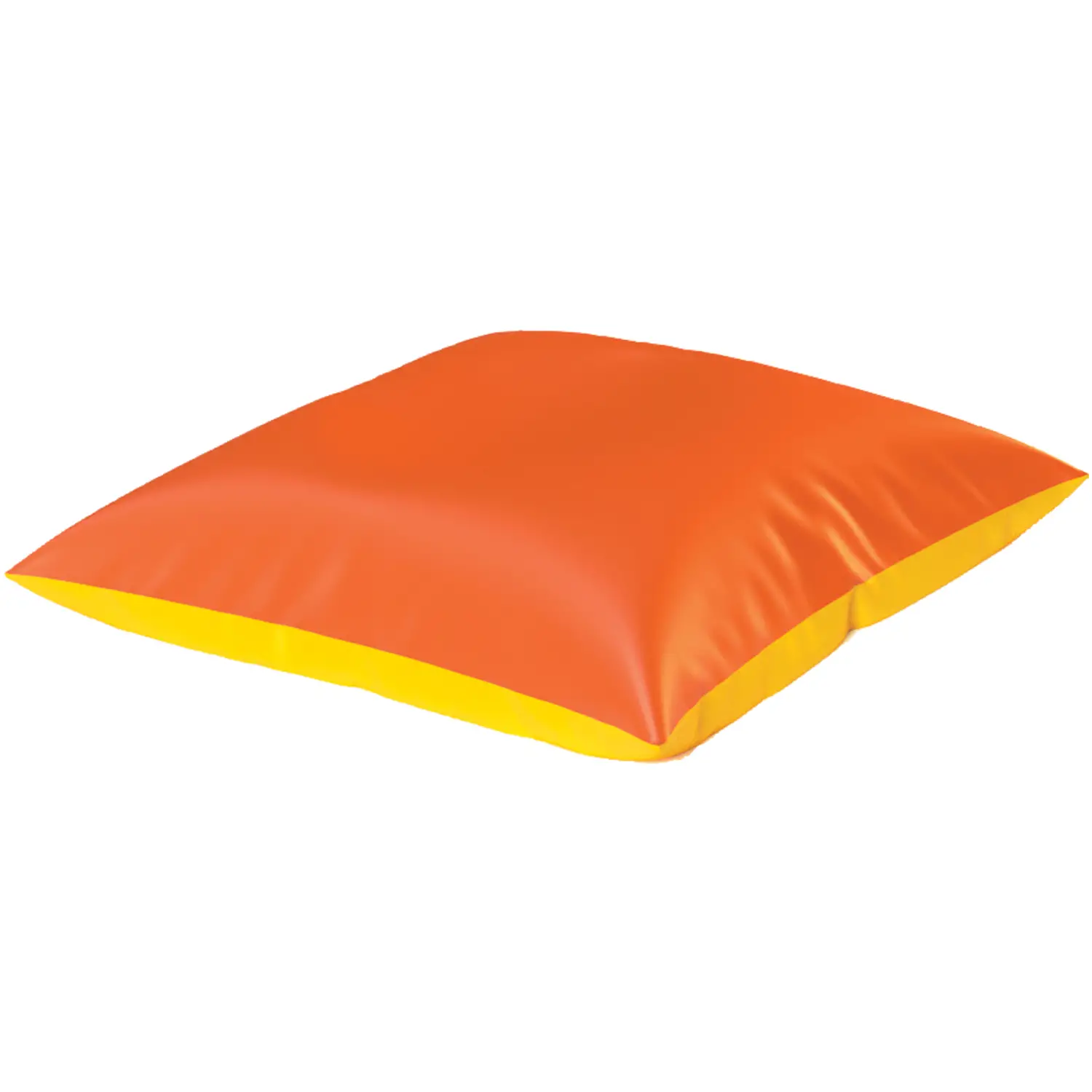 Cuscinone Quadrato Grande cm.150x150 Giallo-Arancio - Percorsi motori