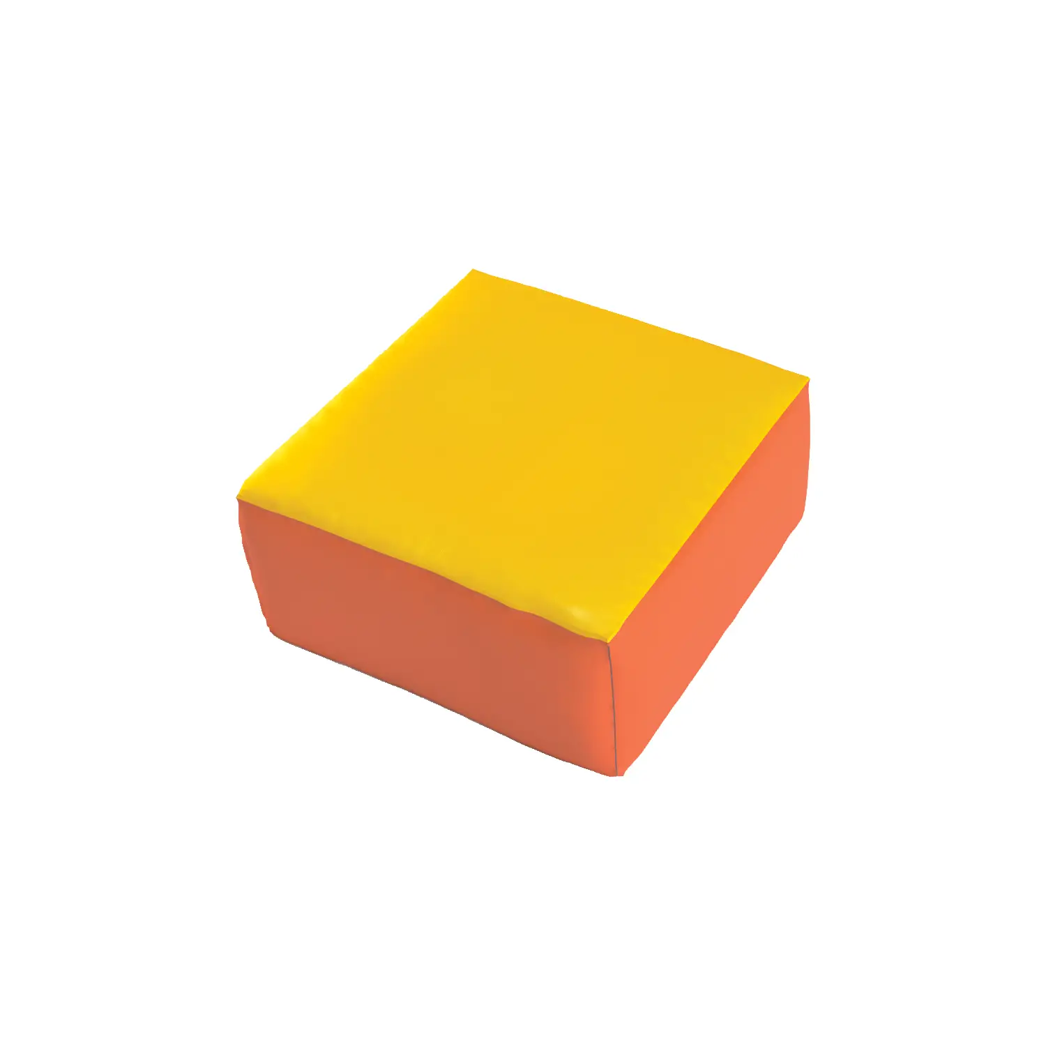 Pouf Quadrato cm.60x60 Giallo-Arancio - Percorsi motori