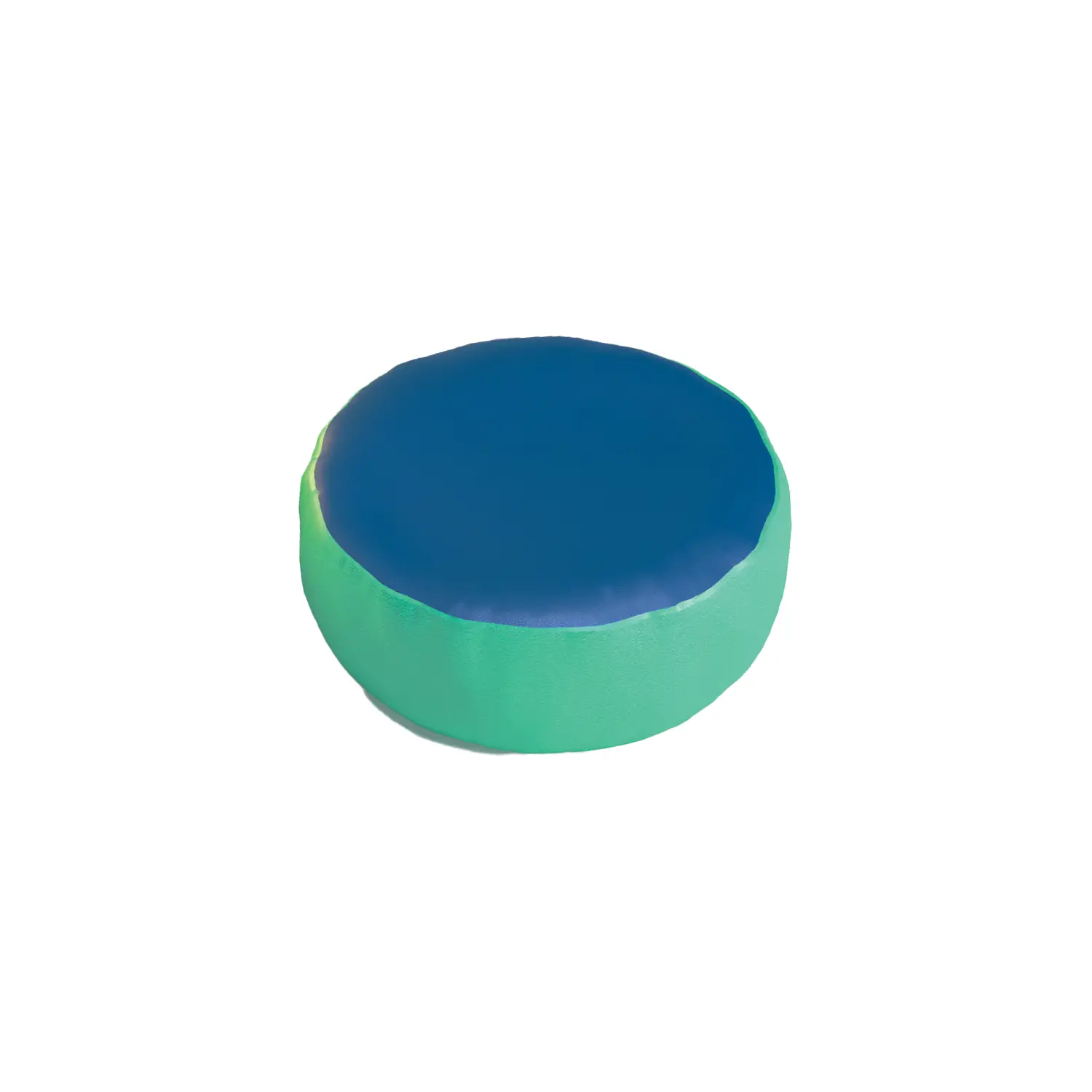 Pouf Tondo Piccolo ø 75 cm. Verde-Azzurro - Percorsi motori