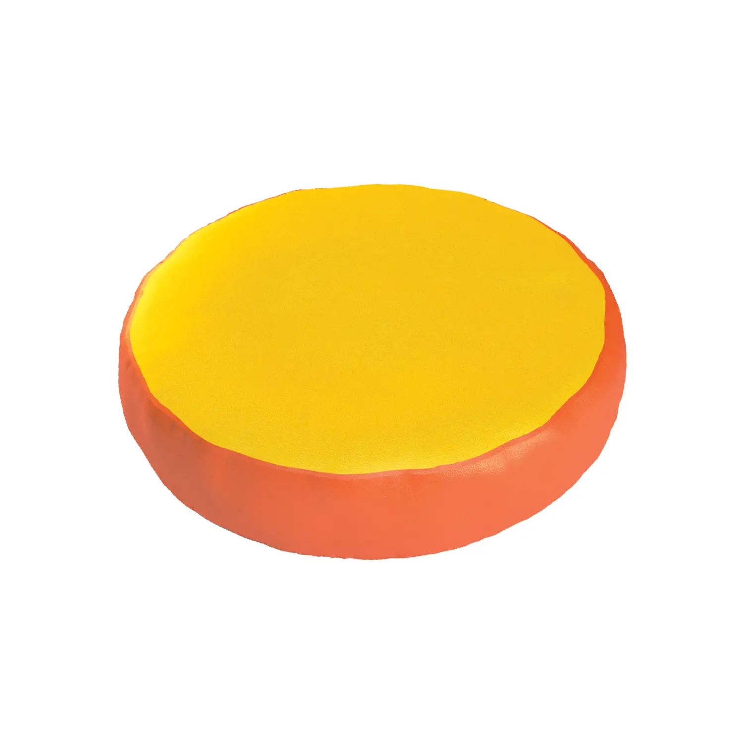 Pouf Tondo Grande ø 120 cm. Giallo-Arancio - Percorsi motori