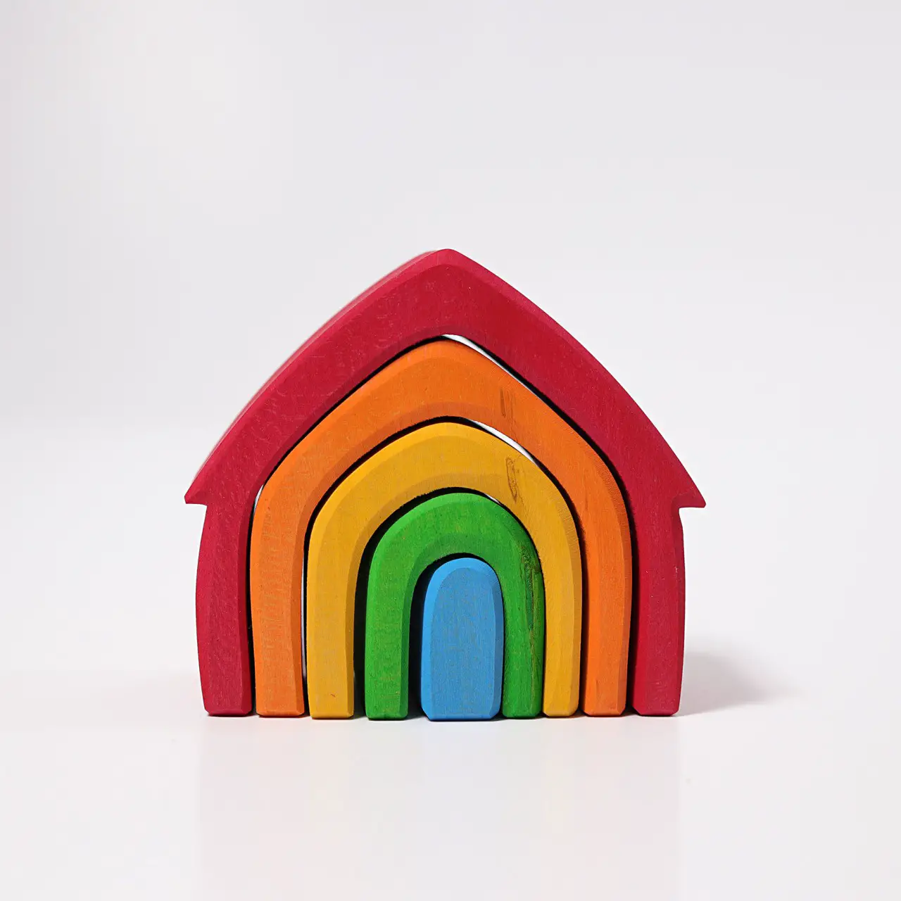Casetta In Legno Colorata 5 Pezzi - Incastri e puzzle in legno