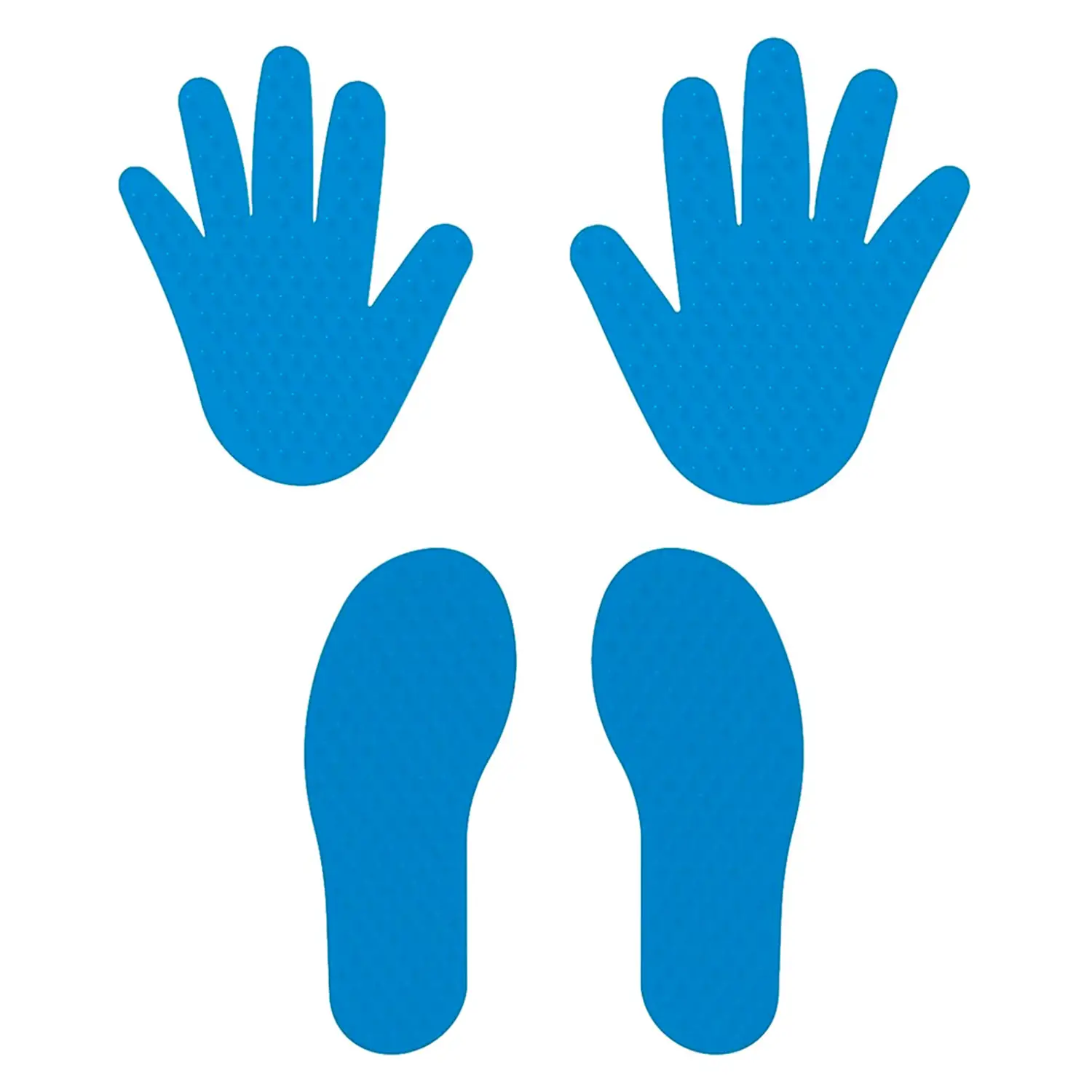 Orme Motorie Mani e Piedi per Giochi e Coordinamento, Set 2 Coppie, Blu - Educazione stradale
