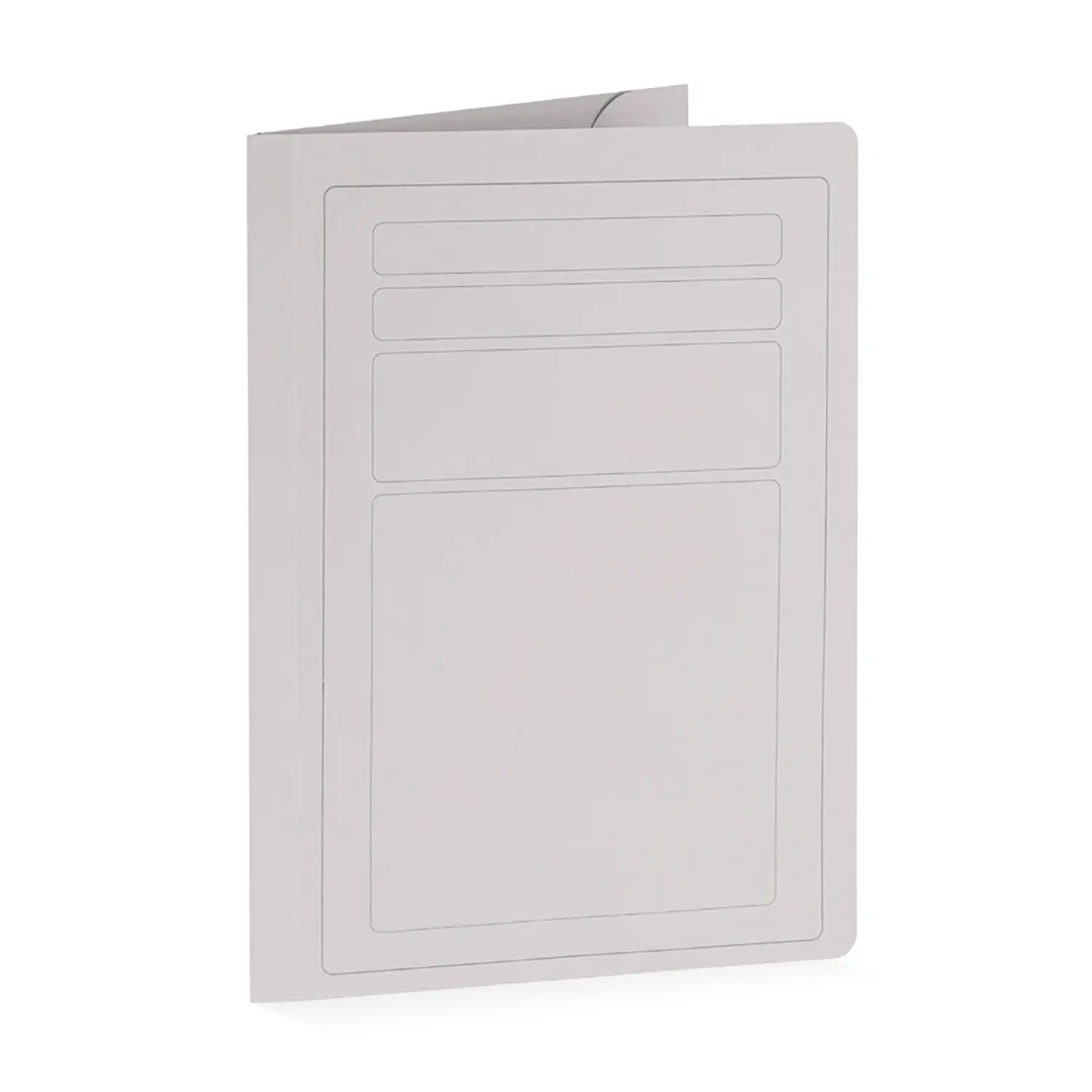 Cartelline 3 Lembi con Stampa 50Pezzi Grigio Gr190 - Cancelleria varia