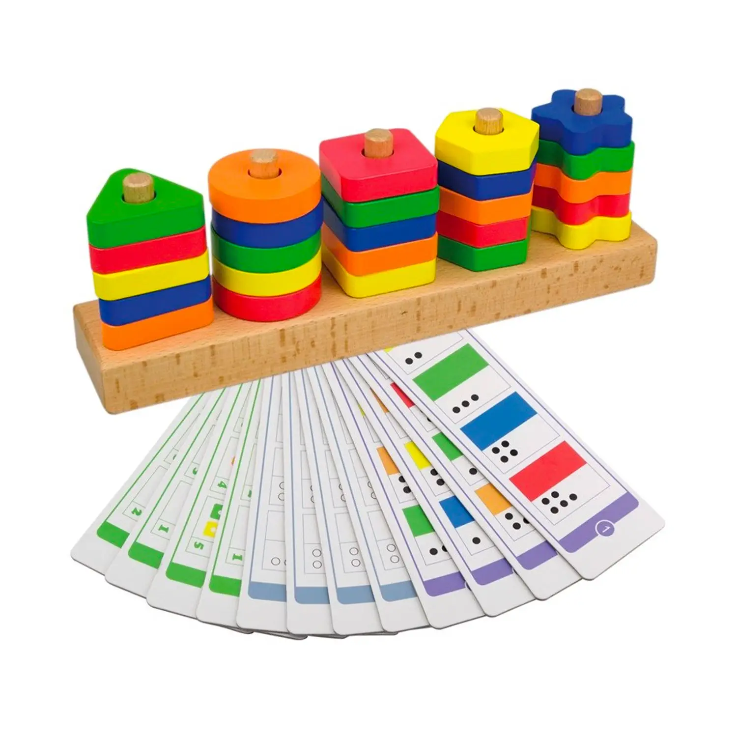 Gioco Manipolativo con Forme e Schede: Geometria, Logica, Classificazione, Motricità Fine - Primi giochi