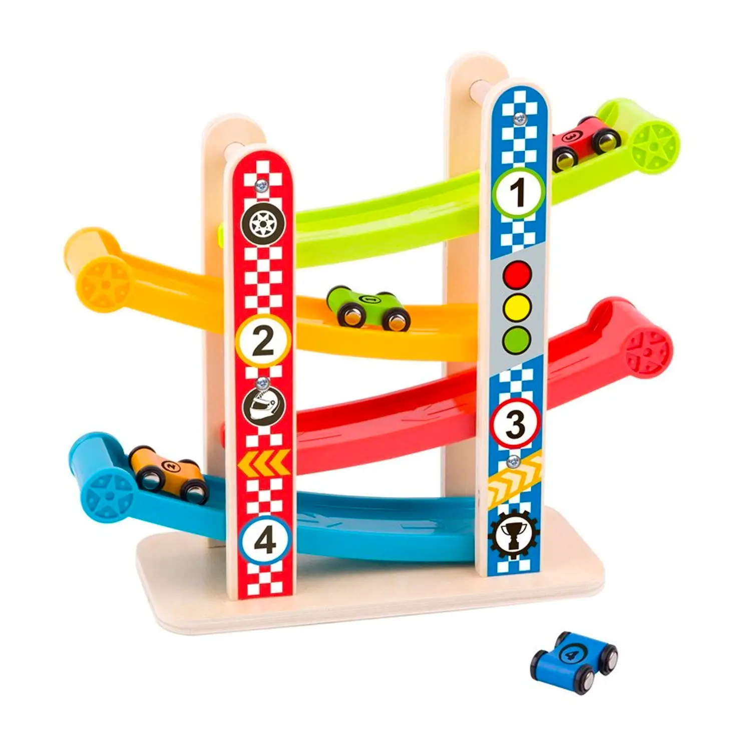 Torre Scivolo con 4 Macchinine - Primi giochi