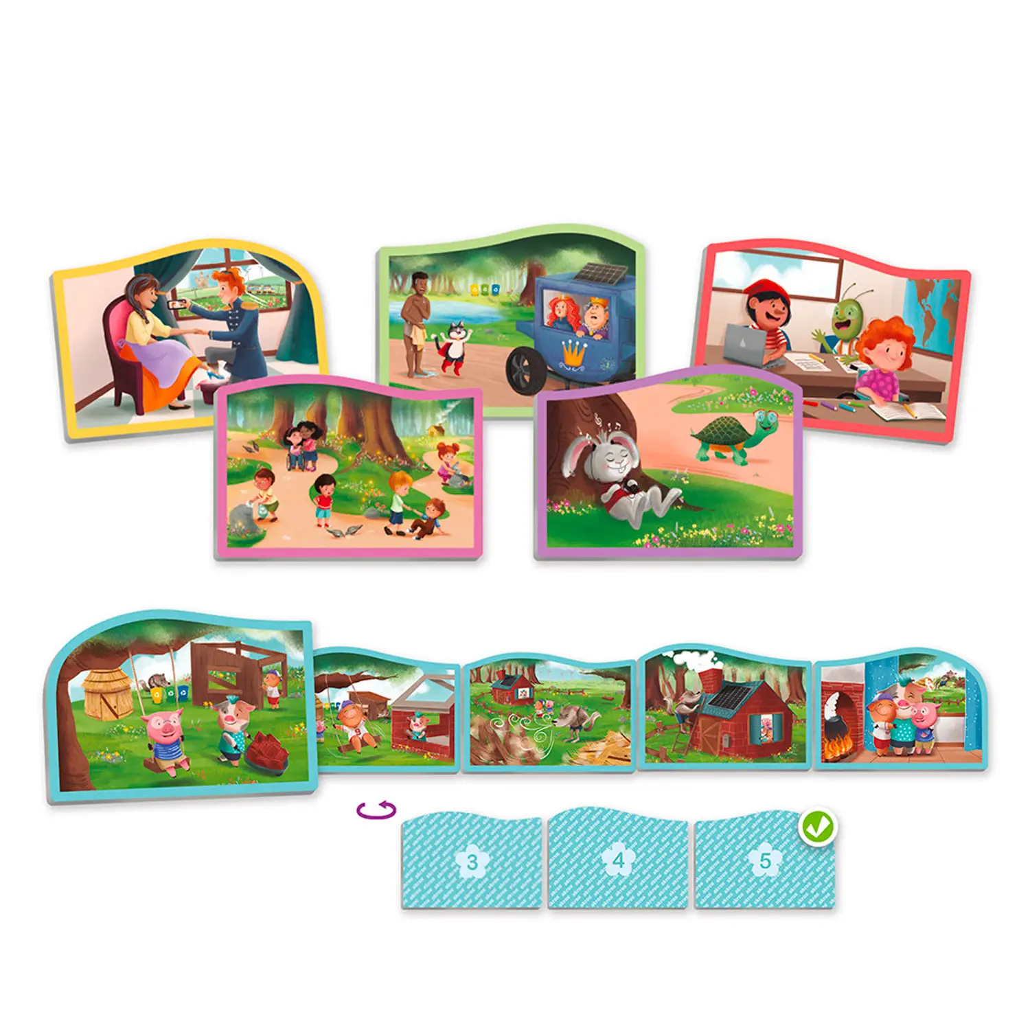 Ascolta e Riordina i Racconti, Gioco Educativo Sonoro per Bambini 3-6 Anni - Associazioni e tombole