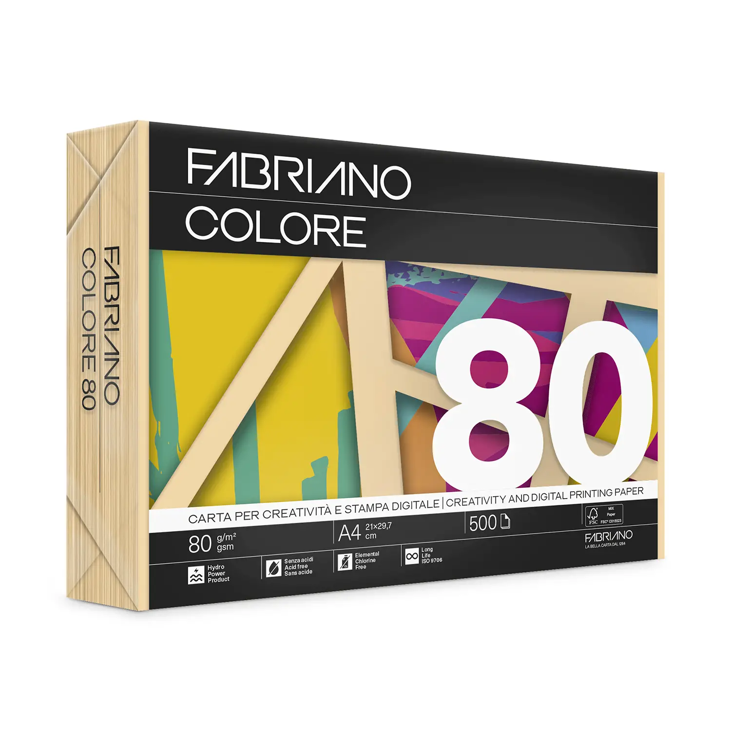 Carta Per Fotocopie Fabriano Colore 80 Gr/mq A4 Albicocca Risma 500 Fogli - Carta e cartoncino
