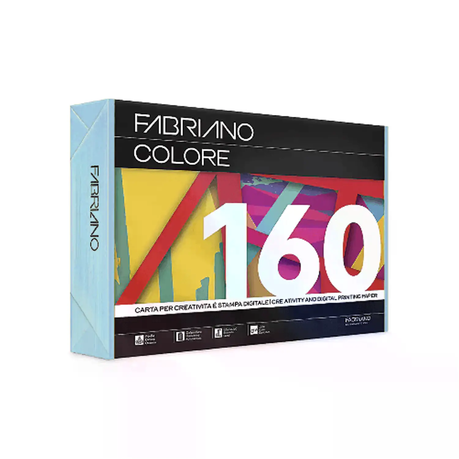 Carta Per Fotocopie Fabriano Colore 160 Gr/mq A4 Celeste Risma 250 Fogli - Carta e cartoncino